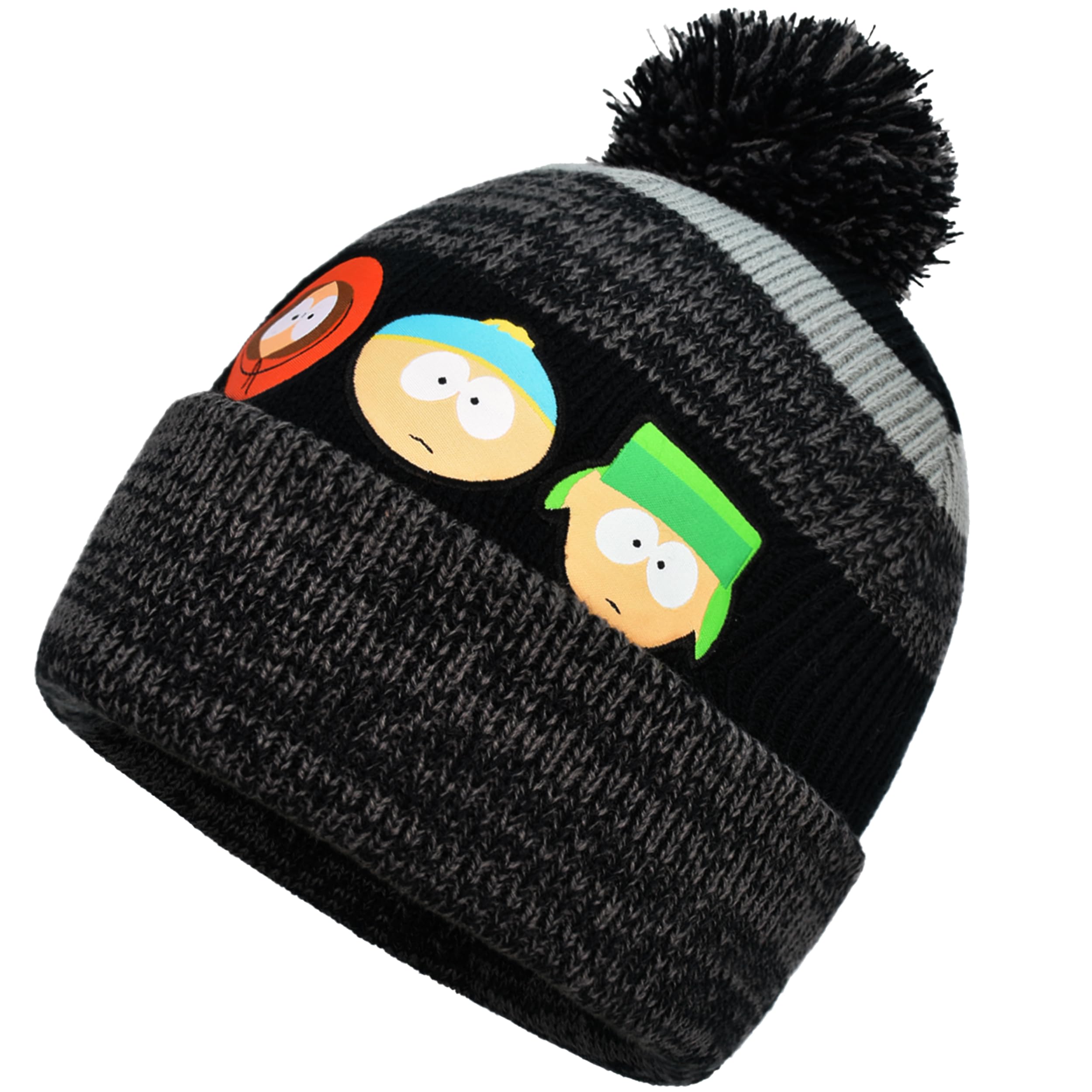 کلاه زمستانی بافته شده از آکریلیک مدل Concept One South Park با دمپایی رنگ مشکی