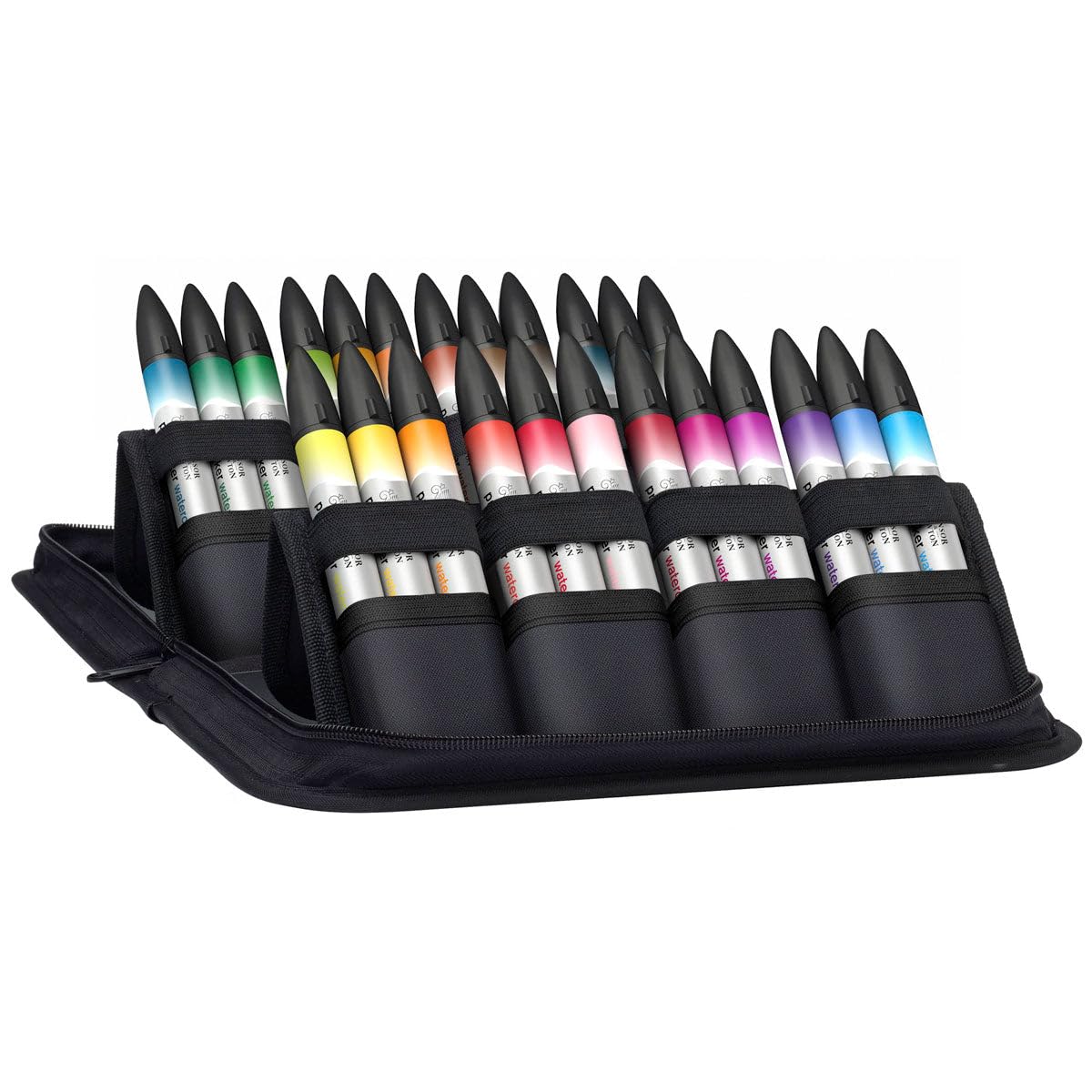 مجموعه برس تخت Winsor & Newton ProMarker، 24 عدد، Basic Collection 24 عدد (بسته‌ای 1 عدد) مجموعه پایه