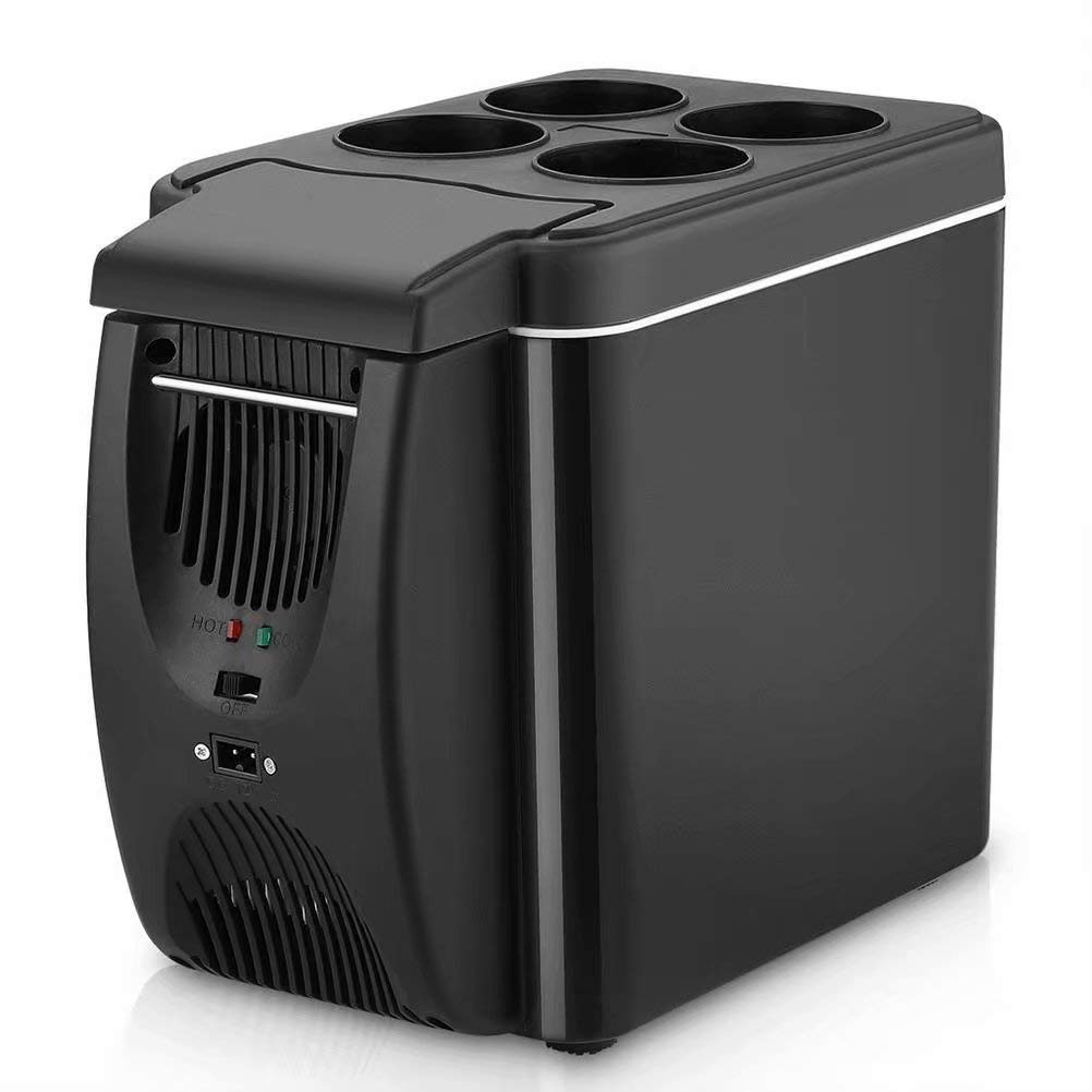 یخچال قابل حمل THMY 6L با قابلیت یخ زدایی و گرم کردن، مناسب برای خودرو و مسافرت‌های بیرون از منزل، با برق ۱۲ ولت