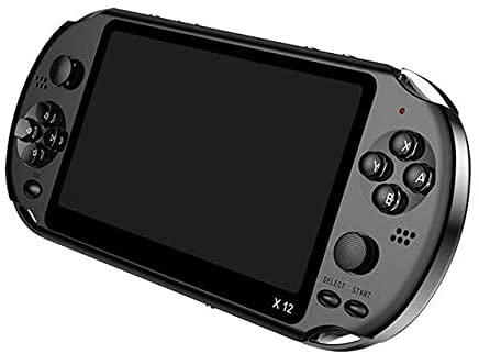 NB X12 بازی ویدیویی کنسول بازی دستی برای PSP بازی های بازی کننده گیم با دو دسته‌بازی راکر رترو صفحه 5.1 اینچی پلیر بازی تلویزیون (سیاه) عزیز - شما