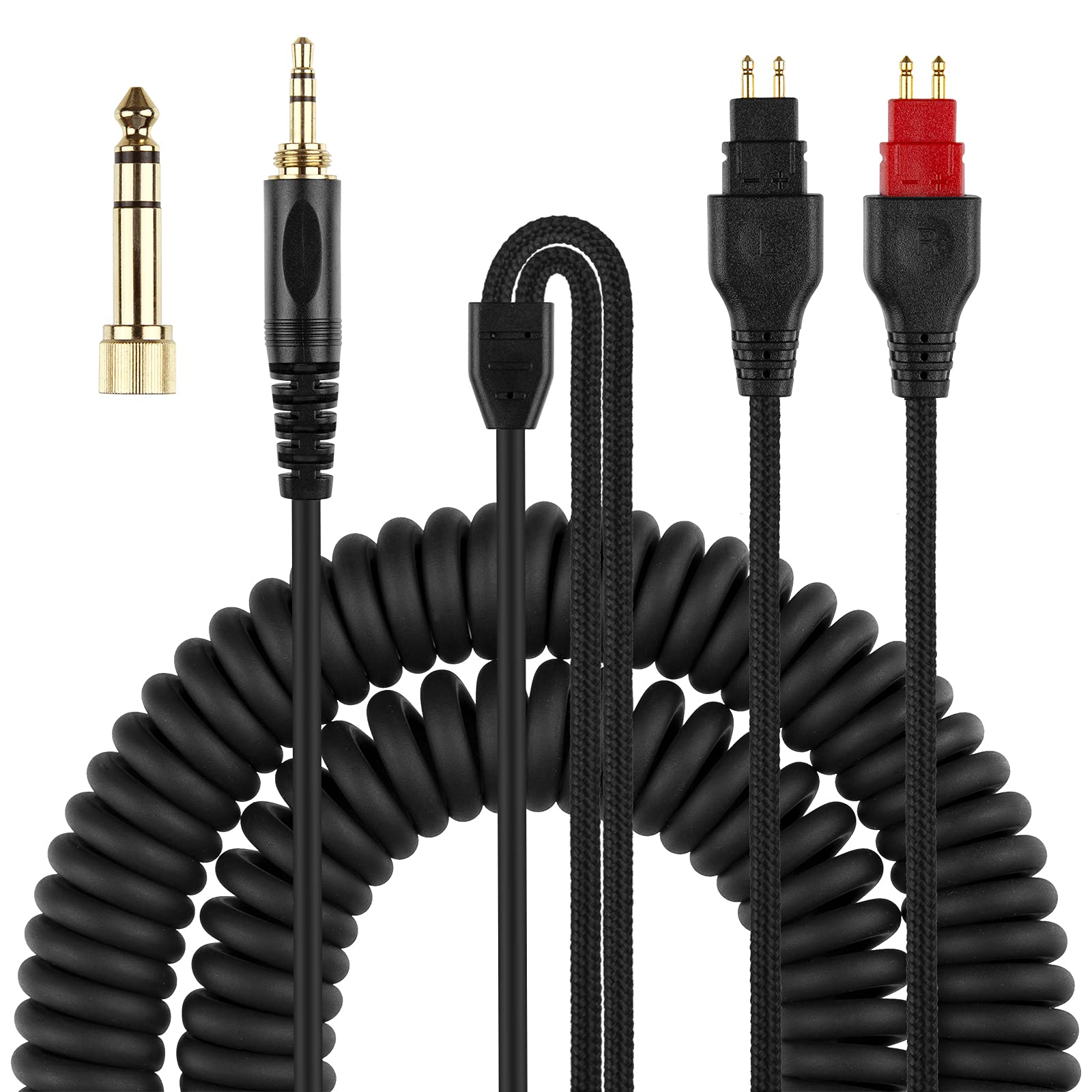 محصول جدید شیان کابل گوشی‌های HD650، HD660 S، HD600، HD6XX، HD580، HD565، HD545، HD535 از جنس کابل صوتی با دریچه 3.5 میلیمتری و آداپتور 6.35 میلیمتری، طول 5 متر (16 فوت) برای جایگزینی کابل هدفون گره خورده هستید.