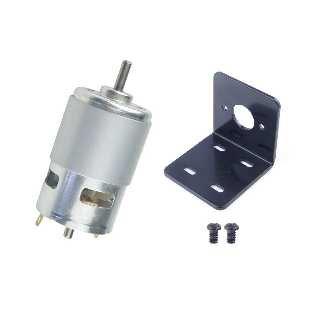 موتور برقی CHANCS 775 DC 12V/24V با سرعت 8000RPM و 16000RPM با پهنه برای اره دایره‌ای با شافت تک‌سر + پهنه 8000/16000RPM