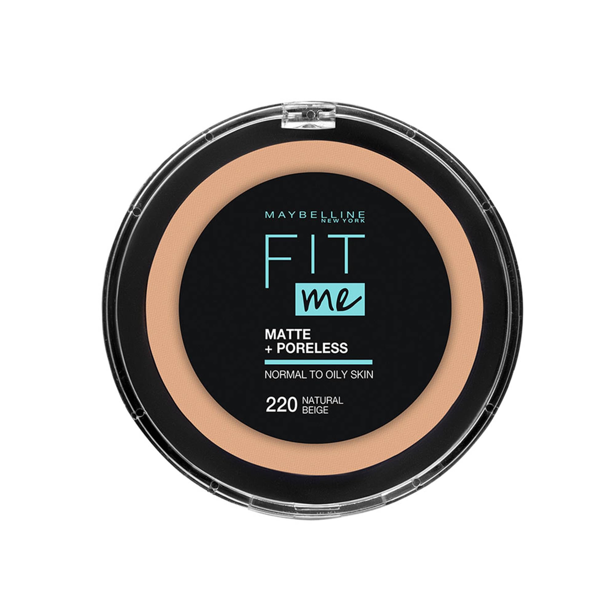 پودر Maybelline New York Fit Me Matte and Poreless، رنگ طبیعی بژ 220، 12 گرم