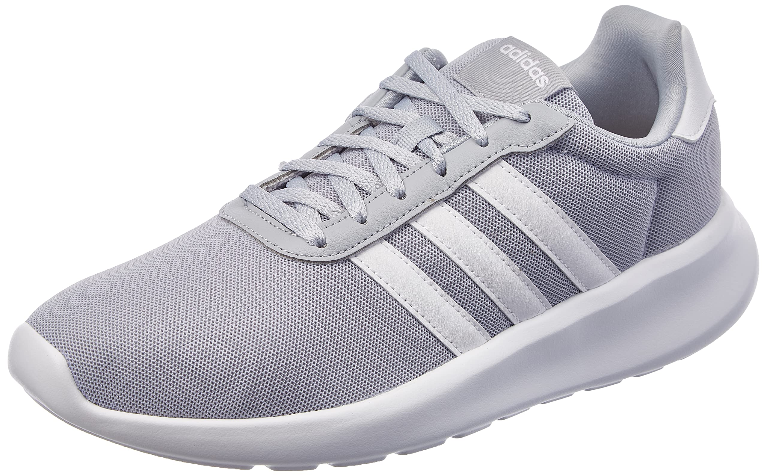 adidas Lite Racer 3.0 کفش مخصوص دویدن مردانه، سایز 45 1/3 EU، HALSIL/FTWWHT/GRETWO