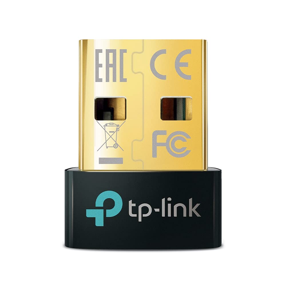 آداپتور بلوتوث USB TP-Link برای کامپیوتر، دانگل بلوتوث 5.0 (UB500) که از ویندوز 10/8.1/7 برای دسکتاپ، لپتاپ، ماوس، کیبورد، پرینتر، هدفون، اسپیکر، دسته‌های کنسول‌های بازی PS4/Xbox پشتیبانی می‌کند.