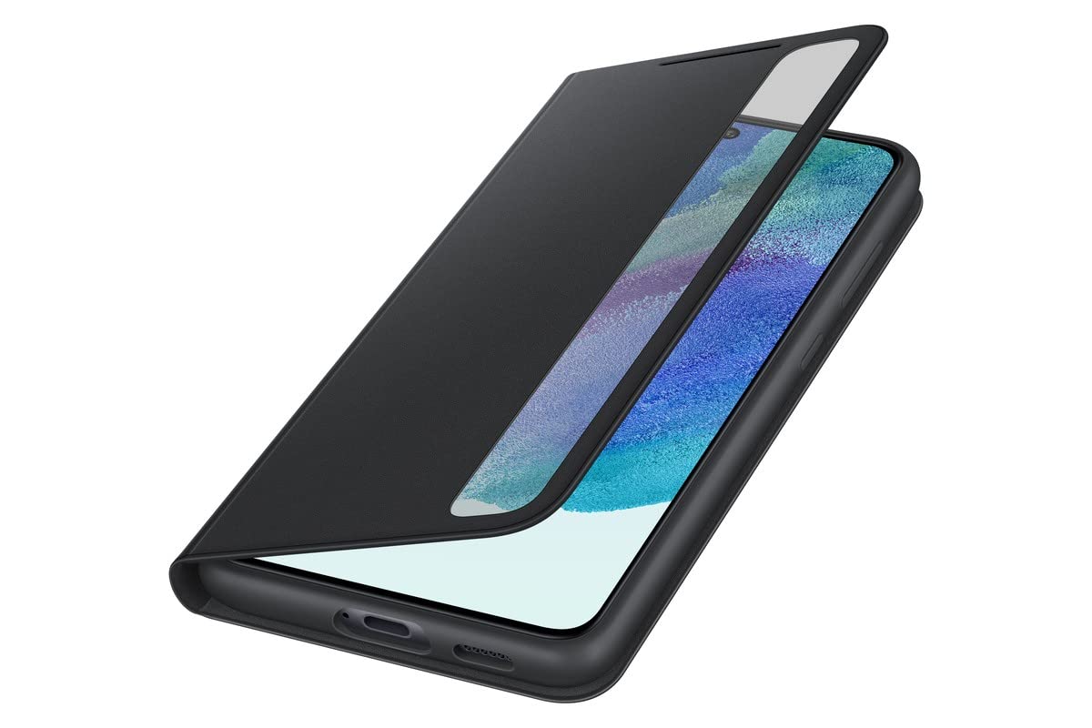 کاور شفاف هوشمند Samsung Electronics Galaxy S21 FE - کیس اصلی - گرافیت، سایز یک، EF-ZG990CBEGEW Smart Clear View Cover Graphite