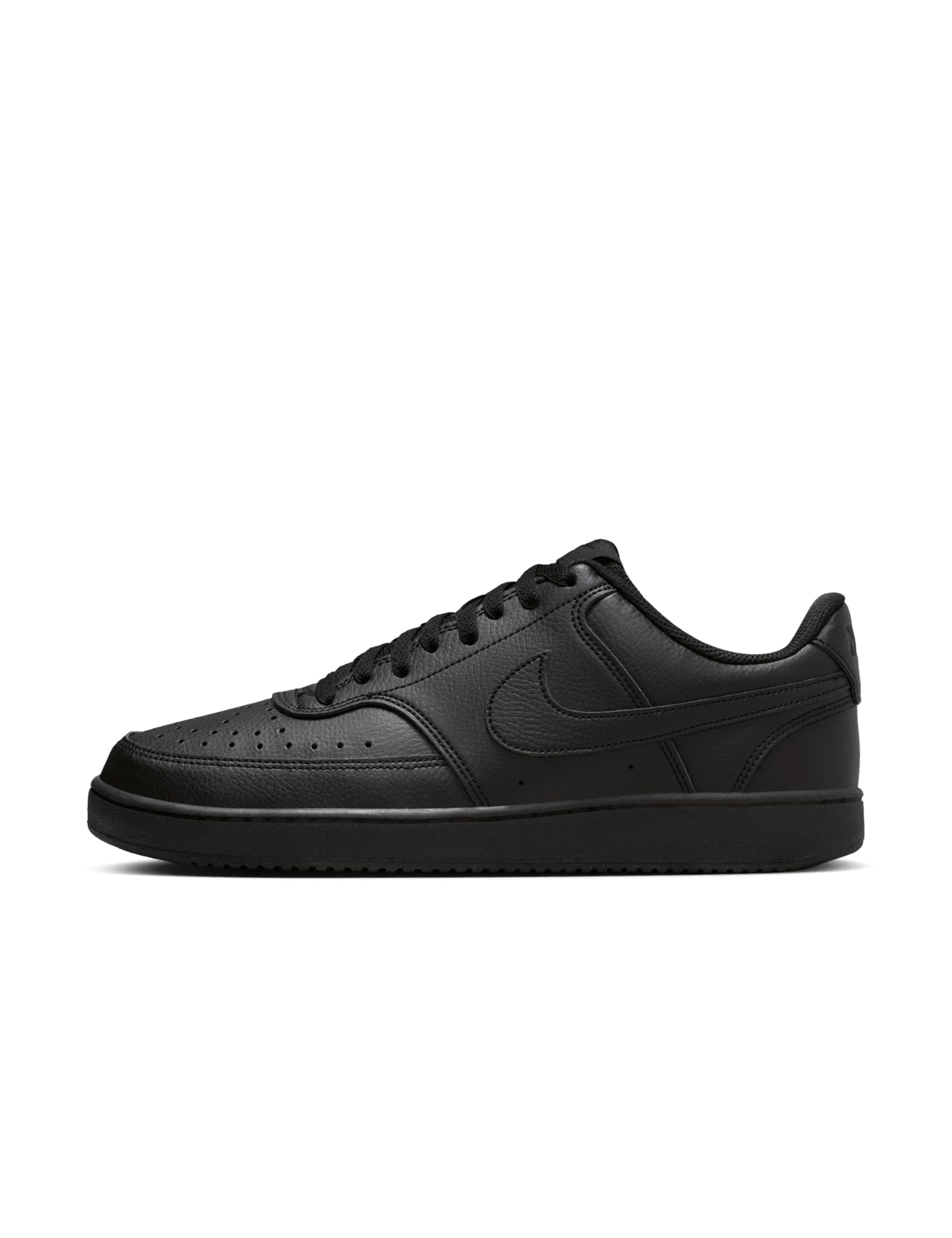 Nike Court Vision Lo Nn کفش بنددار مردانه، سایز 40 EU، رنگ: مشکی/مشکی-مشکی