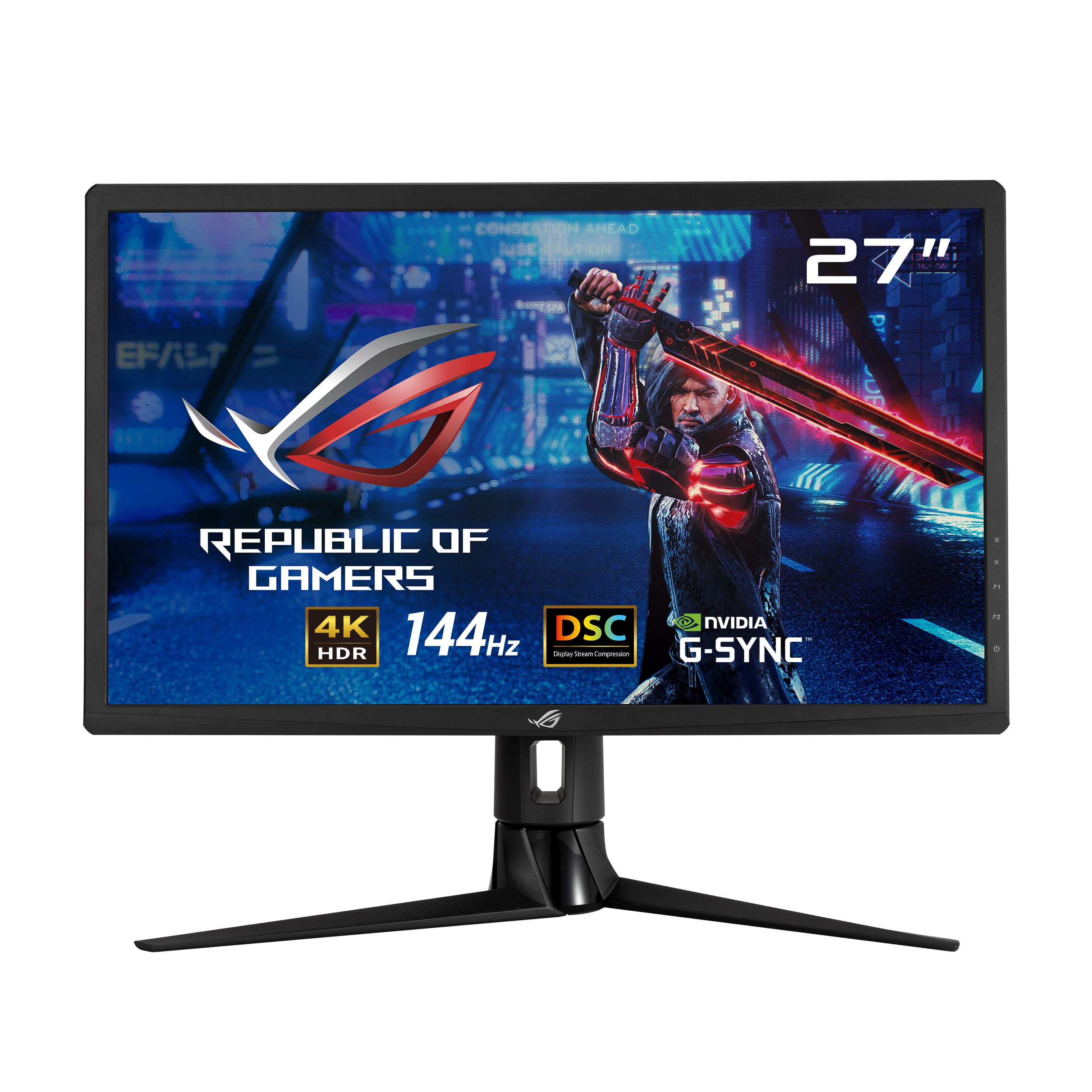 مانیتور بازی ASUS ROG Strix XG27UQR DSC - 27 اینچ، 4K (3840 × 2160)، 144 هرتز، DSC، DisplayHDR™ 400، DCI-P3 90٪، Adaptive Sync