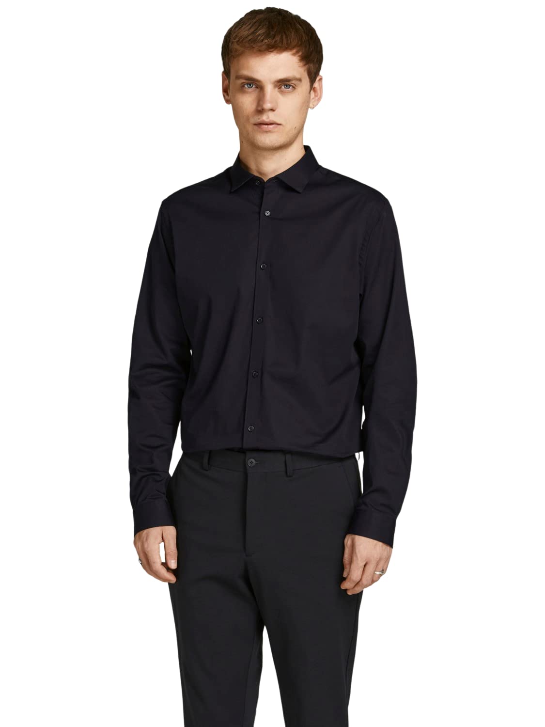 پیراهن ارگانیک مردانه JACK & JONES Premium (بسته‌ی ۱عددی) سایز L - رنگ مشکی