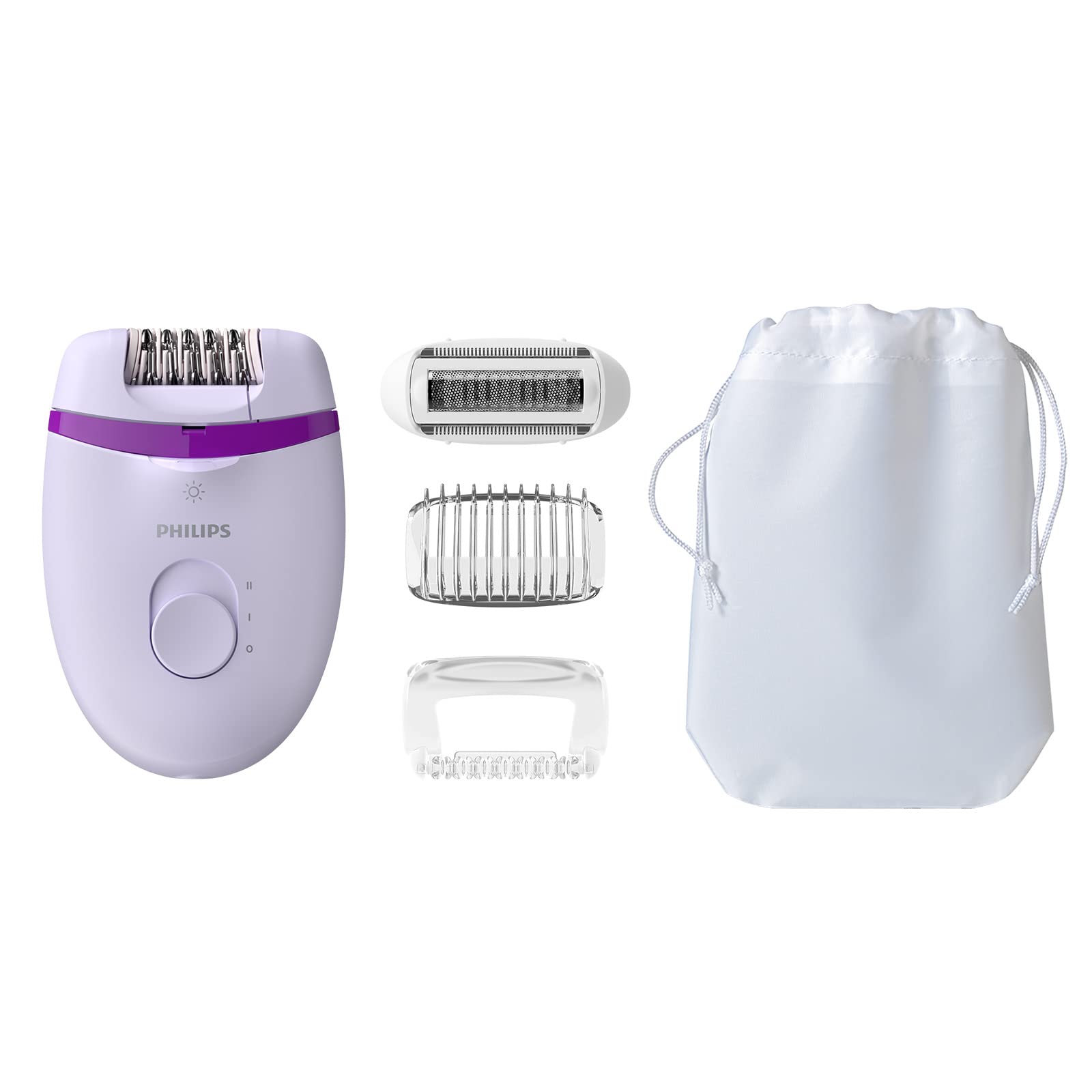 فیلیپس Satinelle Essential Compact Epilator با کابل و چهار لوازم جانبی (مدل BRE275/30)