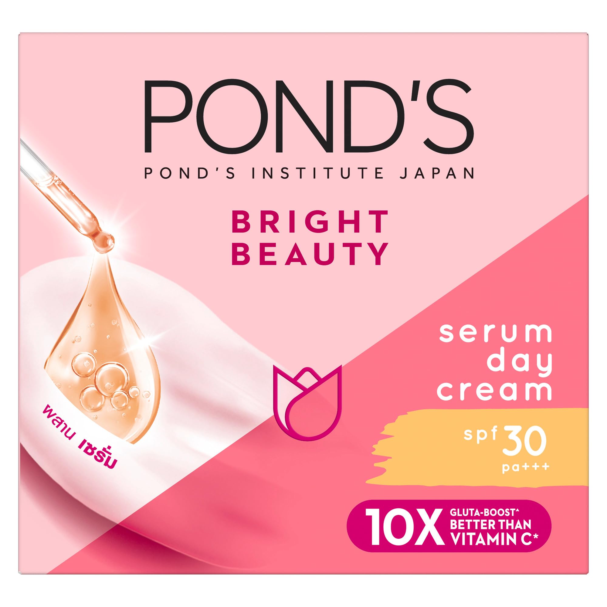 کرم روزانه سرم لامع پانز با SPF30، نیاسینامید و ویتامین E، 50g 1 عدد (بسته‌بندی یک عدد)