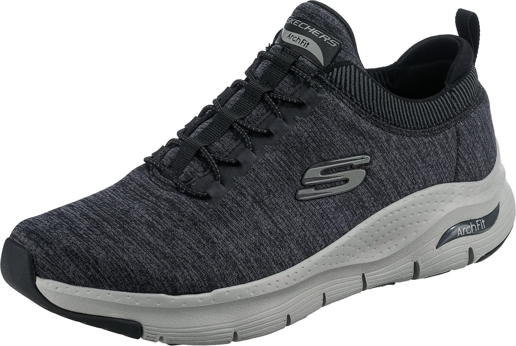 صندل مردانه Skechers ARCH FIT 44 EU سیاه و خاکستری