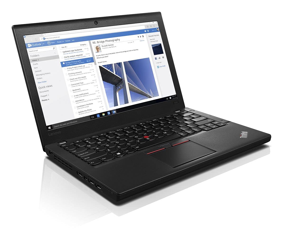 لنوو (بازسازی شده) لپ تاپ تجاری ThinkPad X240، پردازنده Intel Core i5-4300U، حافظه RAM DDR3L 8GB، حافظه داخلی SSD 256GB-2.5 اینچ، نمایشگر Full HD 12.5 اینچ، ویندوز 10 پرو