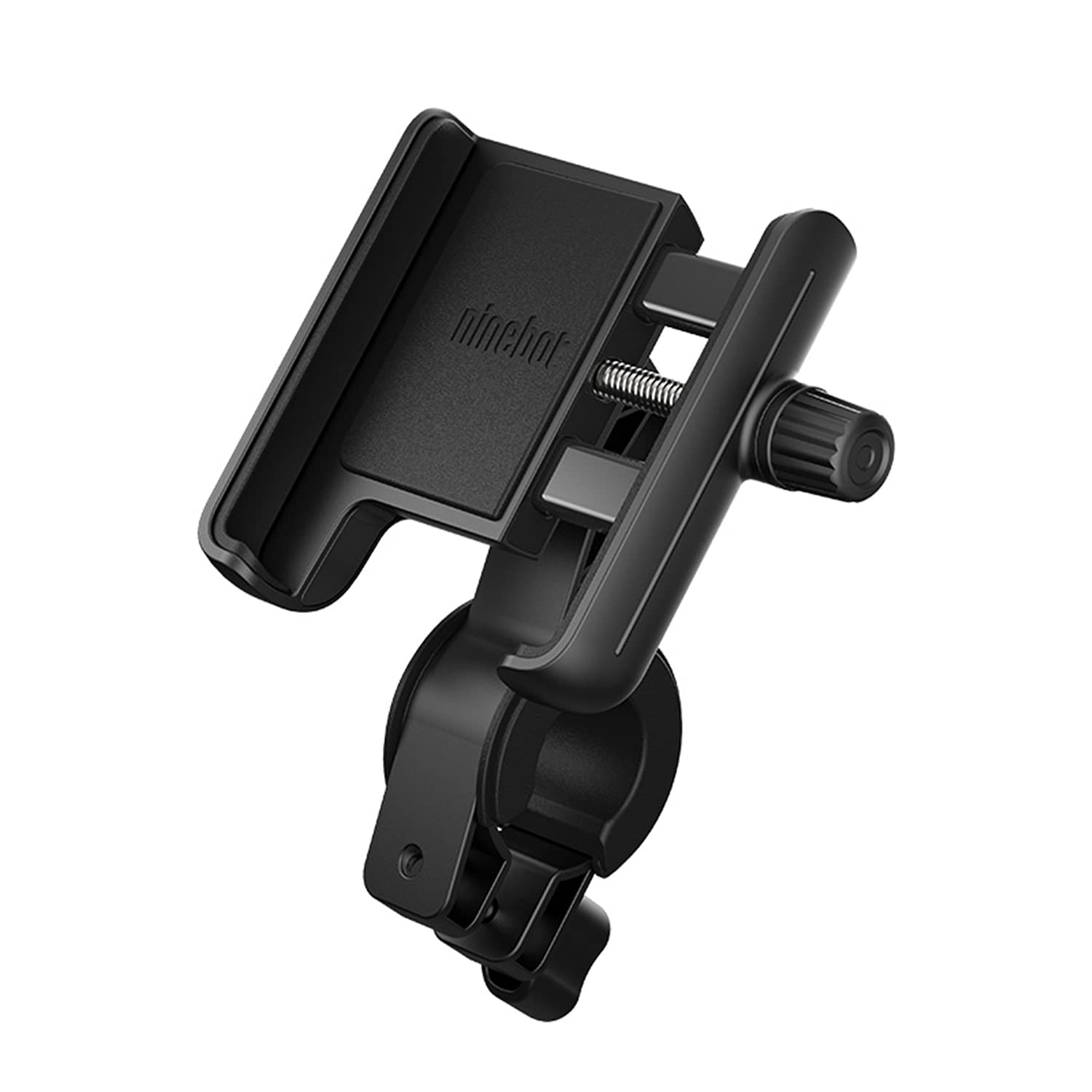 پایه گوشی Segway Ninebot، نگهدارنده قابل تنظیم دسته‌بندی برای اسکوتر برقی و موتور سیکلت الکترونیکی، برای تمام آیفون ها، ۱۲، ۱۱، ایکس، آیفون ۸، گلکسی سامسونگ، مناسب برای تلفن های هوشمند ۴-۶.۵ اینچ، یونیورسال، رنگ مشکی