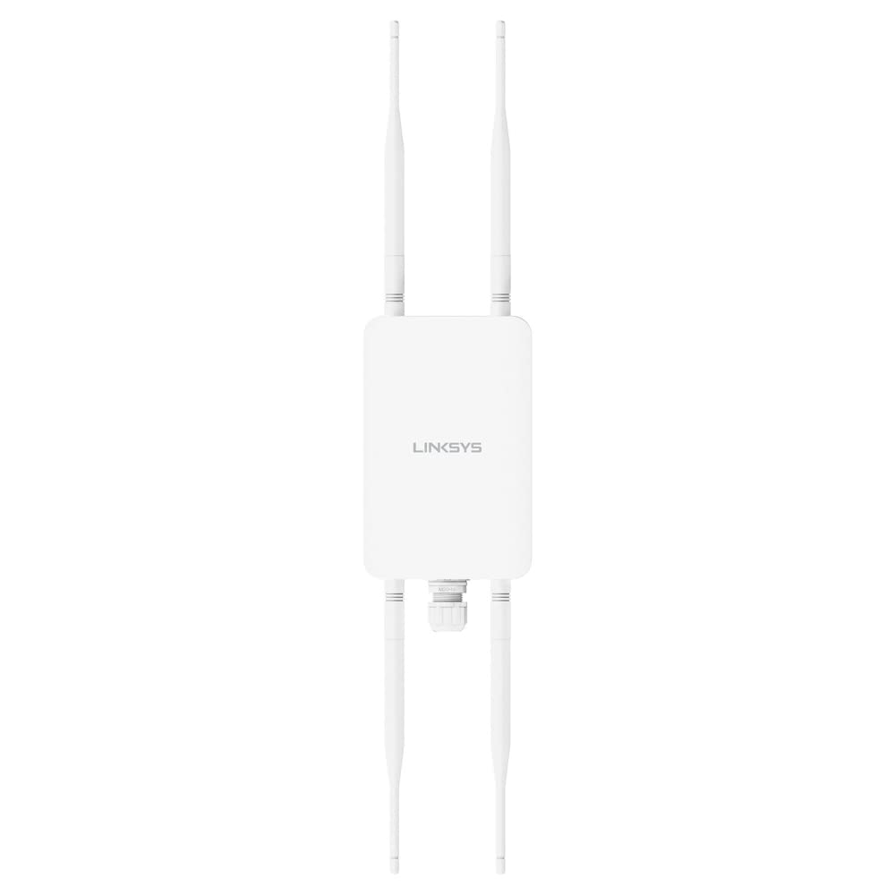 Access Point بی‌سیم Linksys LAPAC1300CE WiFi 5 MU-MIMO - ابر مدیریت شده دوباند (AC1300) با پورت اترنت گیگابیتی بالا و پشتیبانی POE/POE+ - Access Point فضای باز با قابلیت نصب در آسمان یا دیوار Wifi 5