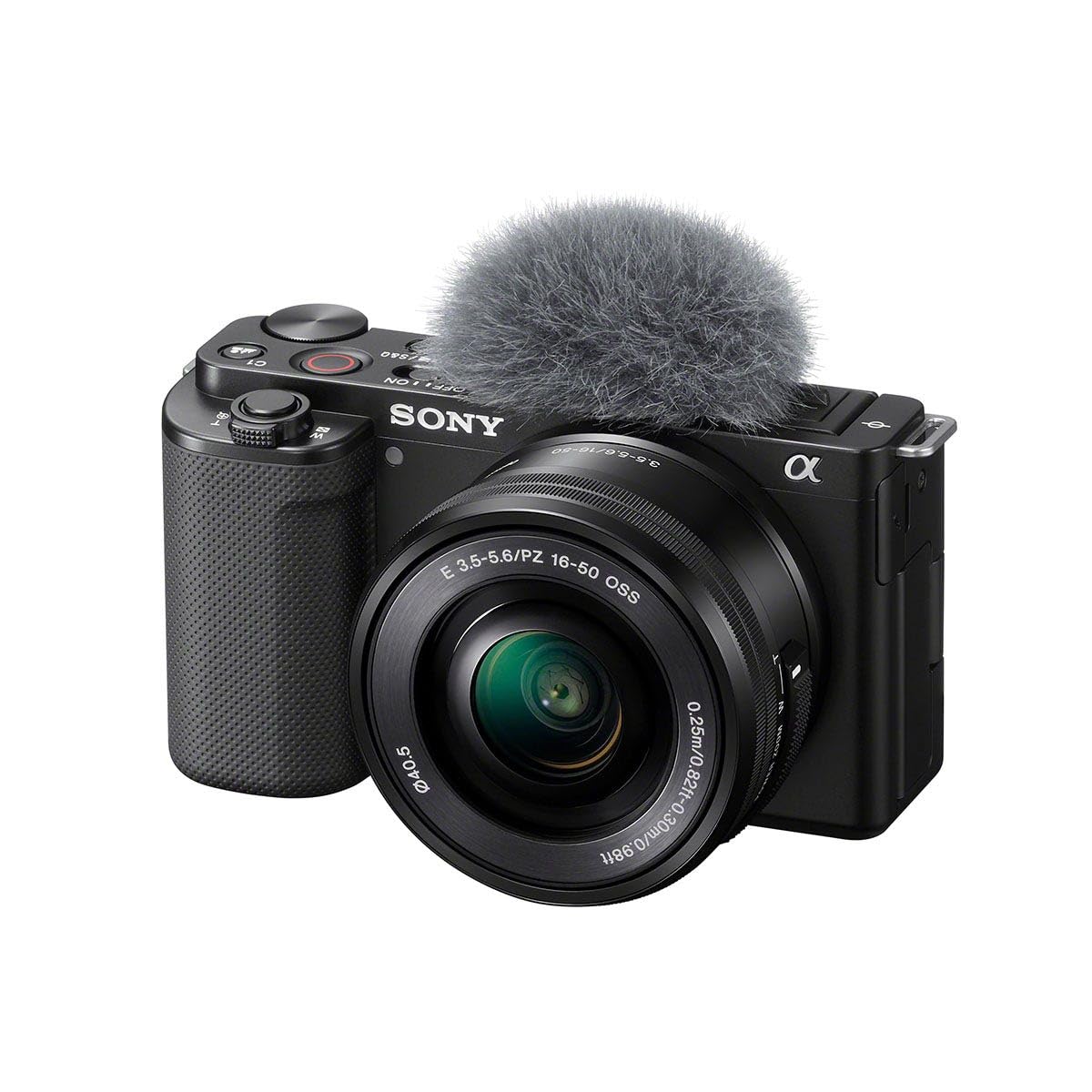 دوربین دیجیتال ولاگ با لنز قابل تعویض Sony Alpha ZV-E10L، سنسور APS-C نوع بزرگ با ظرفیت 24.2 مگاپیکسل Exmor CMOS با لنز 16-50 میلی‌متر، 24.2 مگاپیکسل، رنگ مشکی