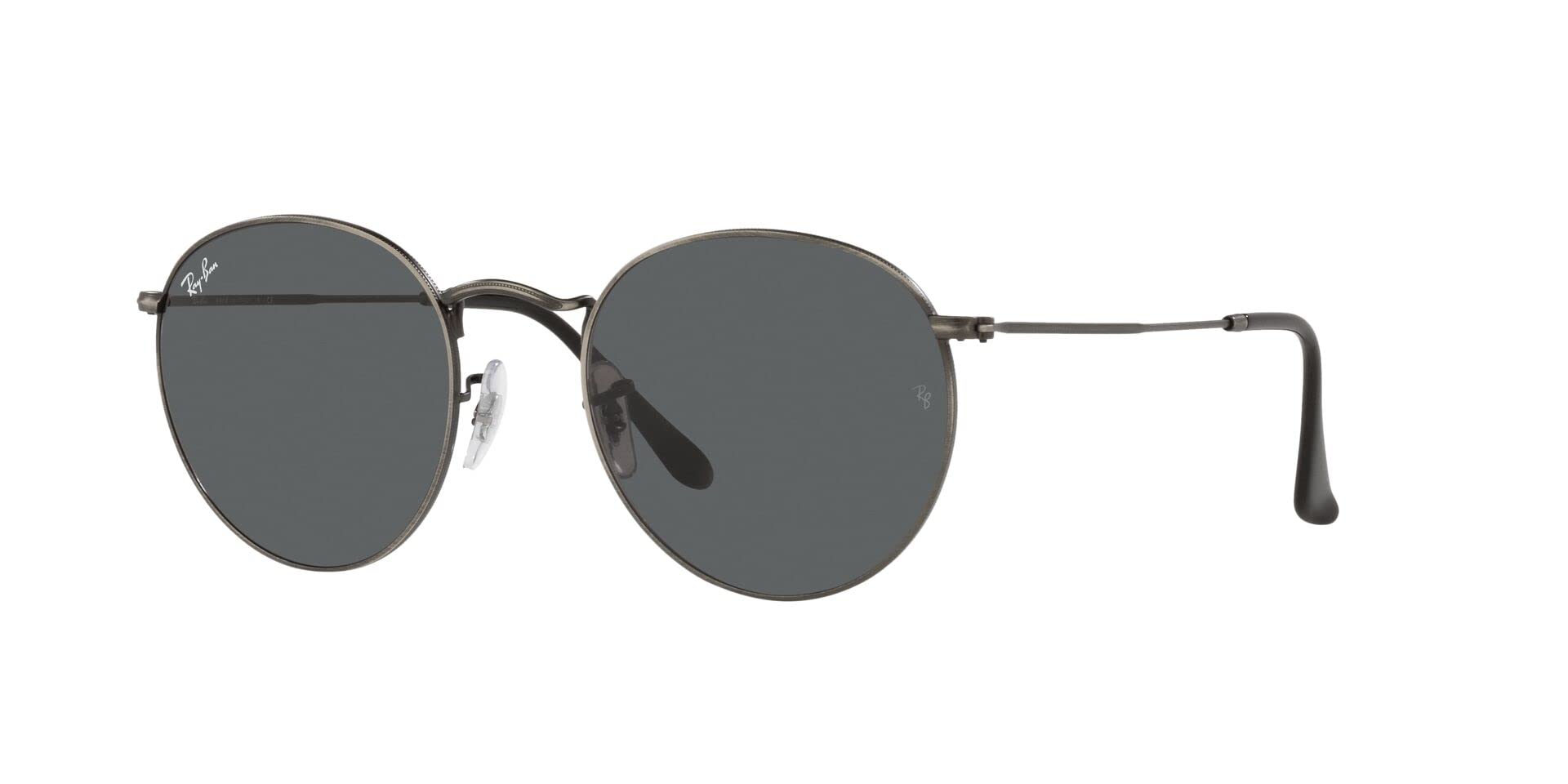 عینک آفتابی فلزی Ray-Ban RB3447 Round Metal با رنگ آنتیک گانمتال و قطر 50 میلیمتر