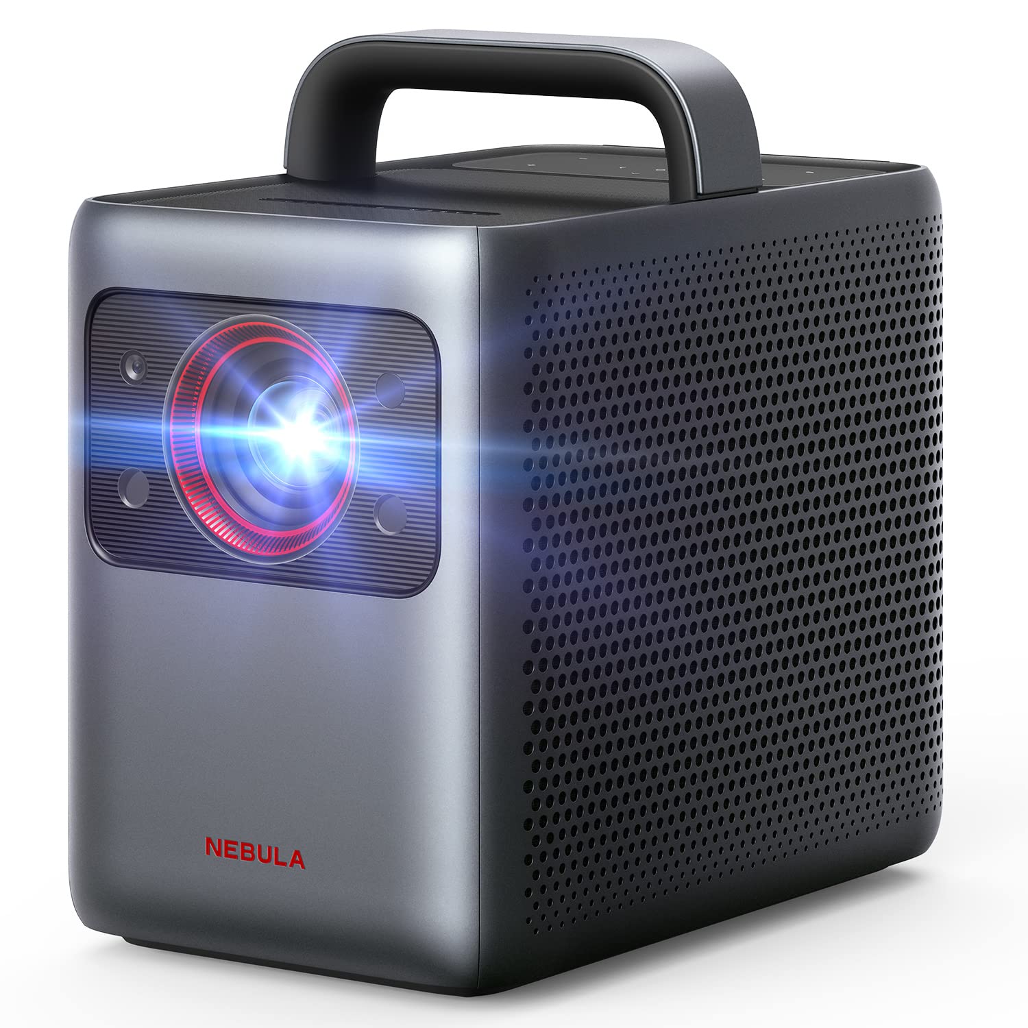 پروژکتور 4K لیزری NEBULA Cosmos، 2200 لومن ANSI، اندروید تی وی 10.0 با بیش از 7000 اپلیکیشن، فوکوس خودکار، اصلاح اتوماتیک Keystone، تنظیم صفحه، کیفیت تصویر سینمایی خانگی، پروژکتور فیلم در فضای باز با بلوتوث