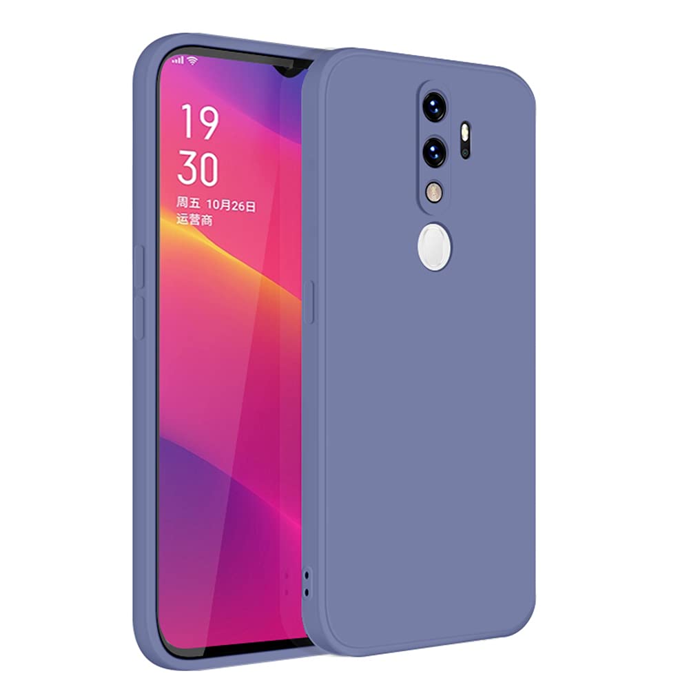 کاور سیلیکونی OPPO A9 2020 / A5 2020 ابهولی، طراحی نازک، جلیقه ای از ژل سیلیکون مایع، محافظ ضدضربه و ضدخش برای OPPO A9 2020 / A5 2020 رنگ خاکستری
