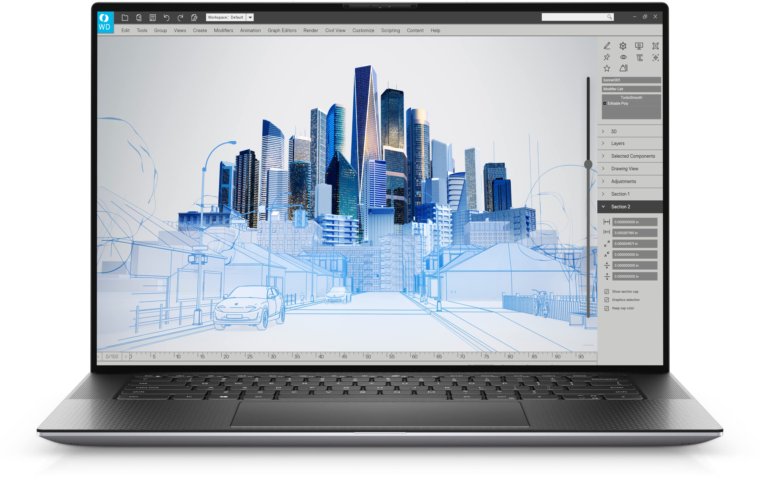دل پرسیژن 5000 5560 ایستگاه کار قابل حمل 15.6 اینچی - Full HD Plus - 1920 x 1200 - اینتل کور i7 نسل 11 ای7-11850H هشت هسته‌ای (8 هسته) 2.50 گیگاهرتز - 32 گیگابایت رم - 512 گیگابایت حافظه‌ی حالت جامد - آلومینیوم سرخابی تیتانیوم
