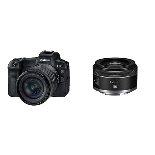 Canon EOS R با لنز RF 24-105 میلی‌متر f4-7.1 IS STM + لنز RF 50 میلی‌متر 1.8 STM، پکیج باندل کیت