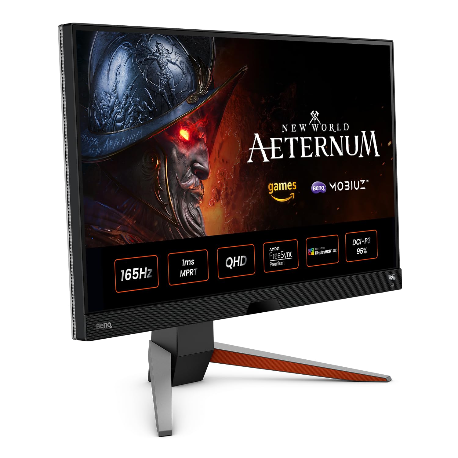 صفحه نمایش کامپیوتر بازی BenQ Mobiuz EX2710Q 27 اینچ QHD 1440p IPS 165Hz با اسپیکر 2.1ch و ساب‌وفر، بهینه‌سازی رنگ بازی، فری‌سینک پریمیم، تیونر نور، فناوری مراقبت از چشم و ارتفاع قابل تنظیم 27 اینچ QHD IPS | 165Hz 1ms | 2.1 با ساب‌وفر 5W