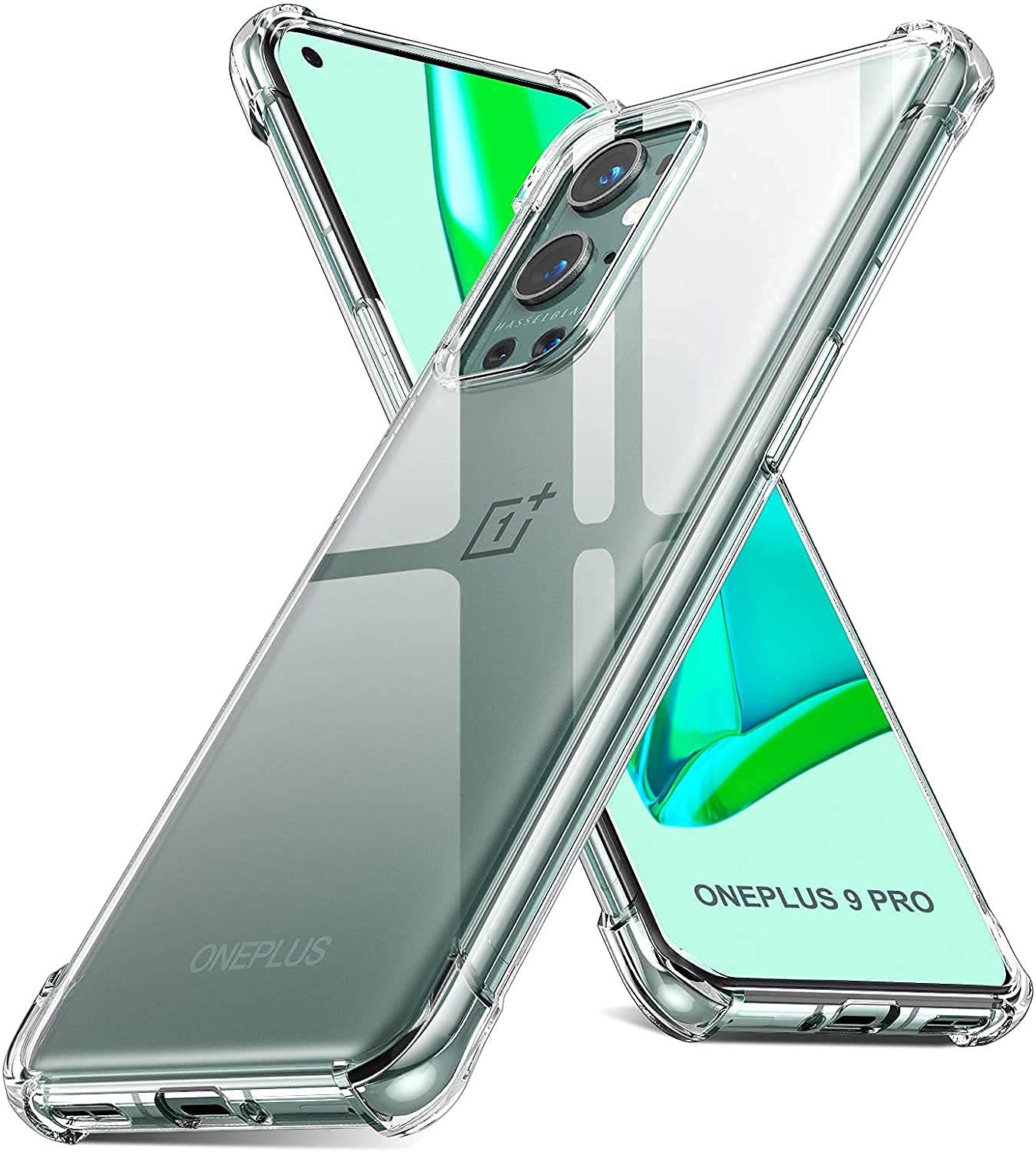 کاور موبایل OnePlus 9R مدل Emodil با طراحی بک Air Cushion از سیلیکون نرم ، ضدضربه ، ضدخش و محافظتی با شارژر یک 9R توسط Emodil ® (شفاف)