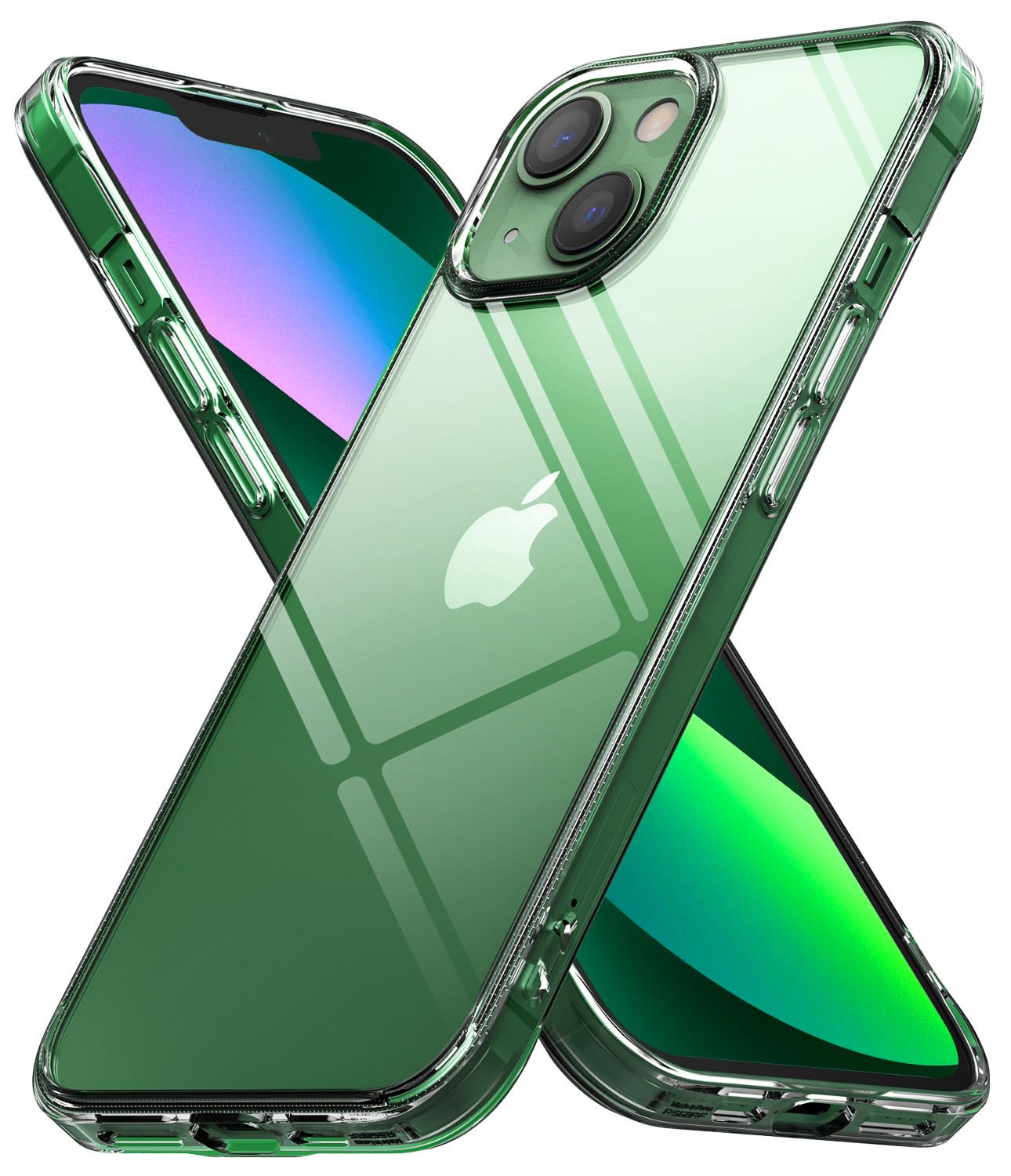 کاور عقب Ringke Fusion سازگار با iPhone 13 شفاف و محافظ پشتی PC TPU ضربه گیر و مقاوم در برابر خط و خش، با فرم طبیعی برای کاور پشتی iPhone 13 - شفاف iPhone 13 اینچ 6.1 شفاف