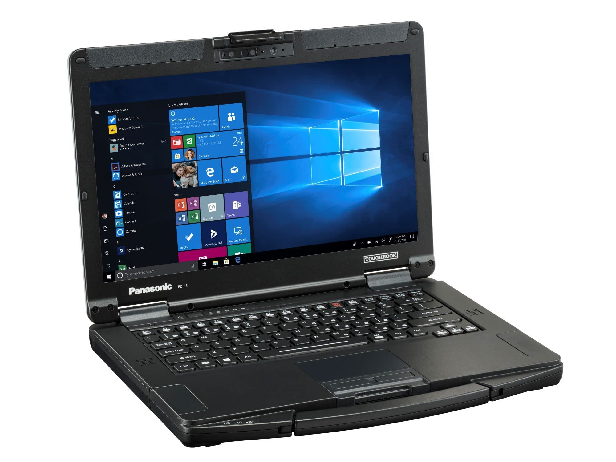 لپ تاپ Panasonic Toughbook 55، FZ-55 MK2، 14 اینچ HD، Intel Core i5-1145G7 (تا 4.4 گیگاهرتز) vPro، 16 گیگابایت، 512 گیگابایت Opal NVMe SSD، Wi-Fi 6 اینتل، وب‌کم مادون قرمز، TPM 2.0، صفحه کلید با نور پس زمینه روشن، ویندوز 10 Pro 16 گیگابایت | 512 گیگابایت SSD | HD