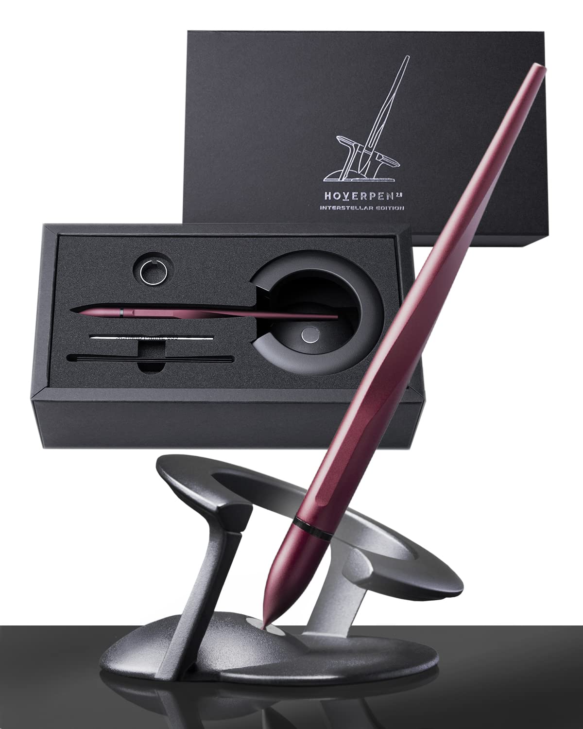 novium Hoverpen Interstellar, Futuristic Luxury Pen Made of Aerospace Alloy Mars Magma Standard