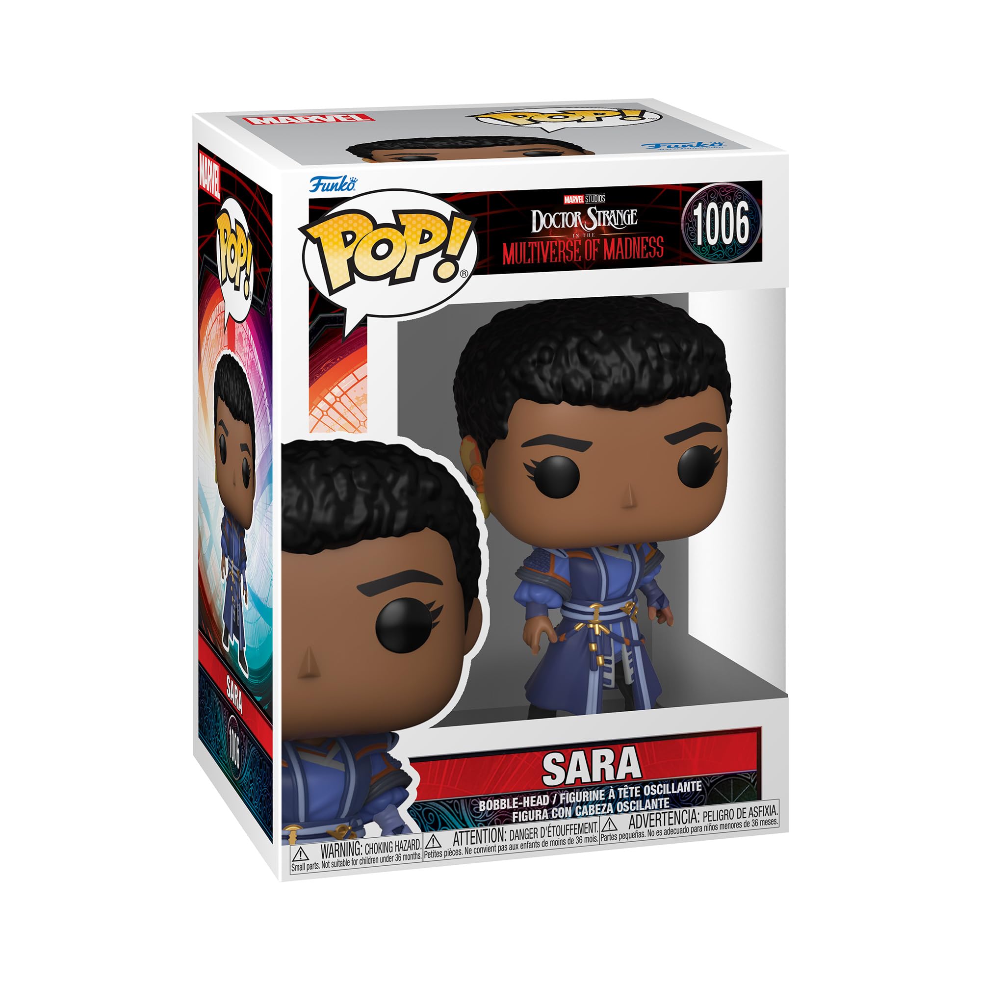 فیگور وینیلی قابل جمع‌آوری Funko Pop! Marvel: - Sara - دکتر استرنج - ایده هدیه - کالا رسمی - اسباب بازی برای کودکان و بزرگسالان - طرفداران فیلم‌ها - مدل فیگور برای جمع‌آوران و نمایش