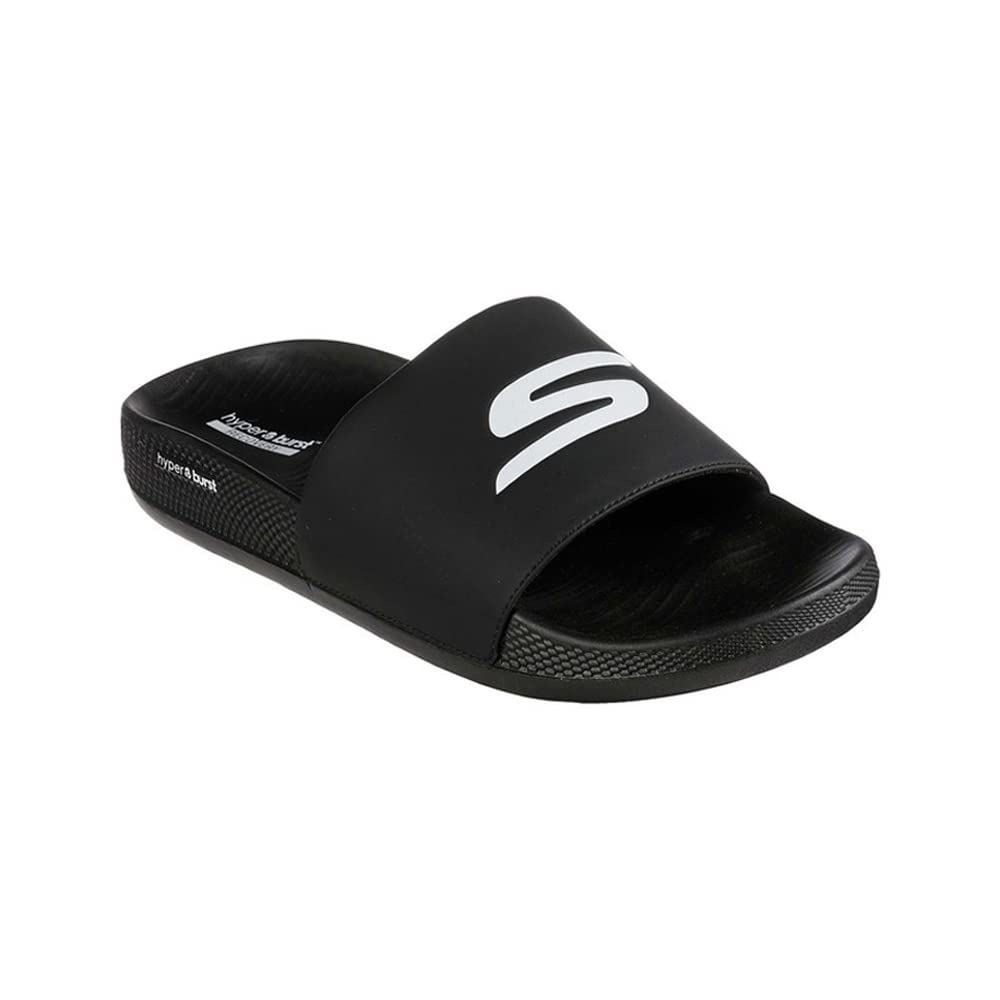 Skechers Hyper-Slide | صندل اسلاید بازیابی عملکرد پس از تمرین — مردانه، سایز 43 (EU)، رنگ مشکی/مشکی/سفید