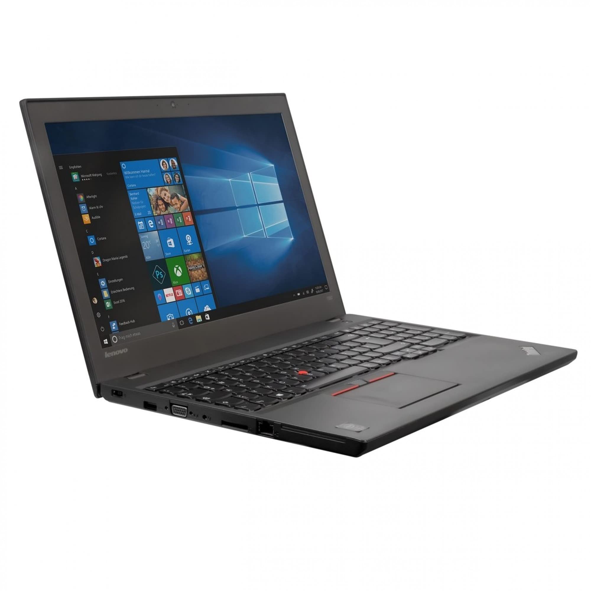 لنوو (بازسازی شده) لپتاپ کسب و کار تینک‌پد T550 الترابوک (مجهز به پردازنده اینتل کور i5 نسل پنجم، رم DDR3L ظریف 8GB، حافظه‌ی SSD 256GB، نمایشگر 15.6 اینچ)