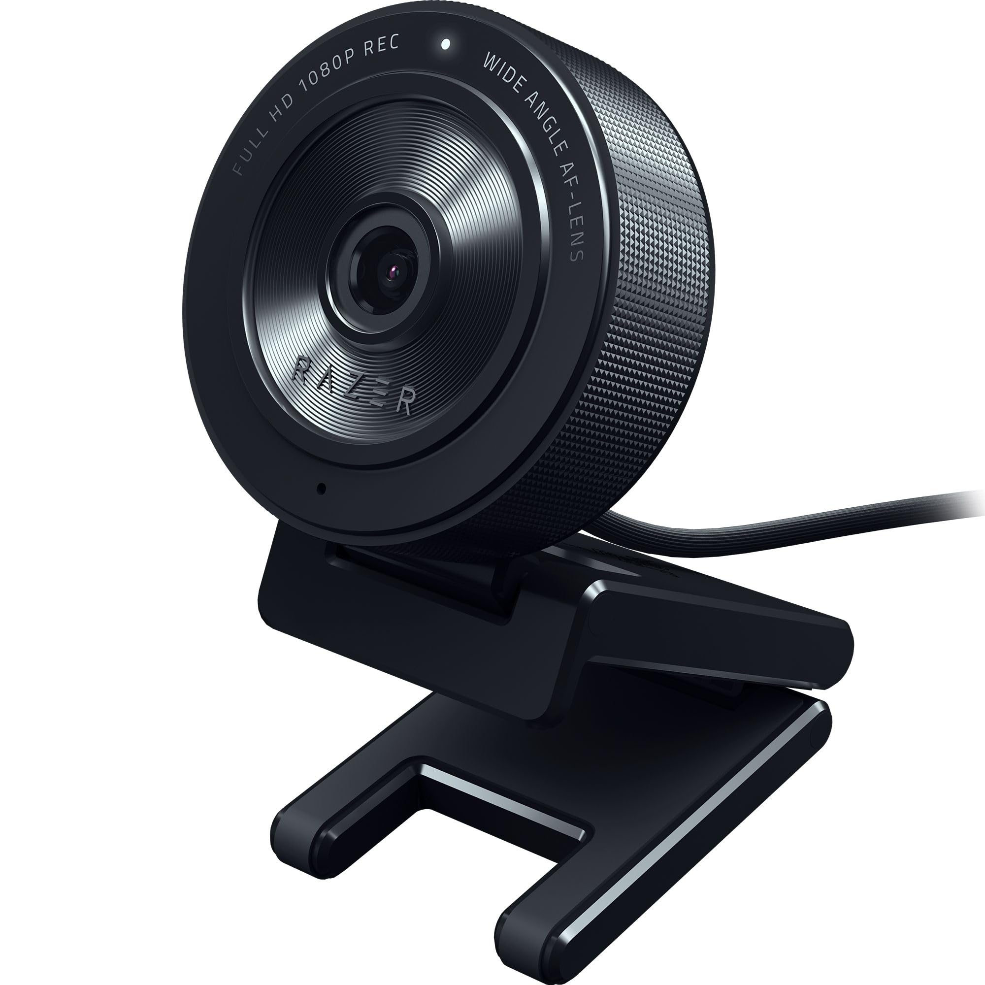 وب‌کم پخش تصویر با کیفیت Full HD Razer Kiyo X: 1080p 30FPS یا 720p 60FPS با فوکوس خودکار بهینه شده با تنظیمات کاملاً قابل تنظیم گزینه‌های نصب انعطاف‌پذیر، جمع و جور و قابل حمل پلاگ اند پلی، رنگ مشکی وب‌کم Kiyo X