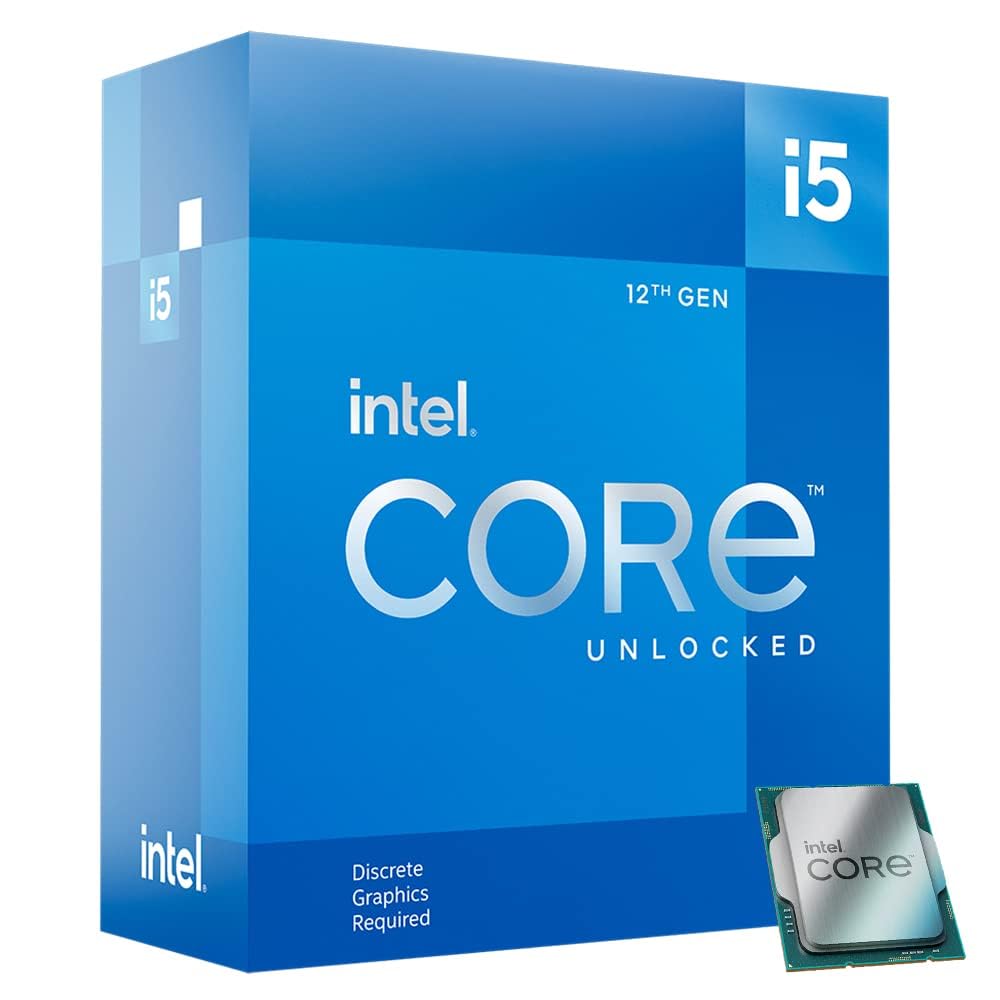پردازنده میزکار Intel Core i5-12600KF با 10 هسته (6 هسته اصلی + 4 هسته اجرایی) تا 4.9 گیگاهرتز غیرقفل شده LGA1700 چیپست مجموعه 600 با قدرت 125 وات
