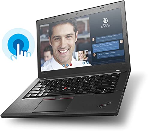 لنوو (بازسازی شده) نوت‌بوک تجاری لپ‌تاپ Thinkpad T470s، پردازنده اینتل Core i7-6600U، 8GB حافظه RAM DDR4 SODIMM، 256GB حافظه جامد SSD M.2، نمایشگر لمسی 14 اینچی