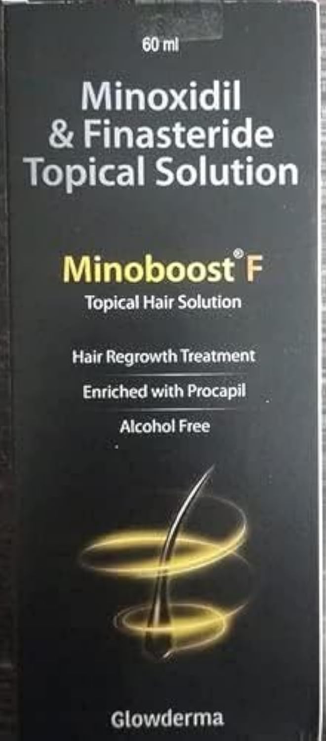 راه‌حل موضعی حاوی Dermaindia Minoboost F برای مو
