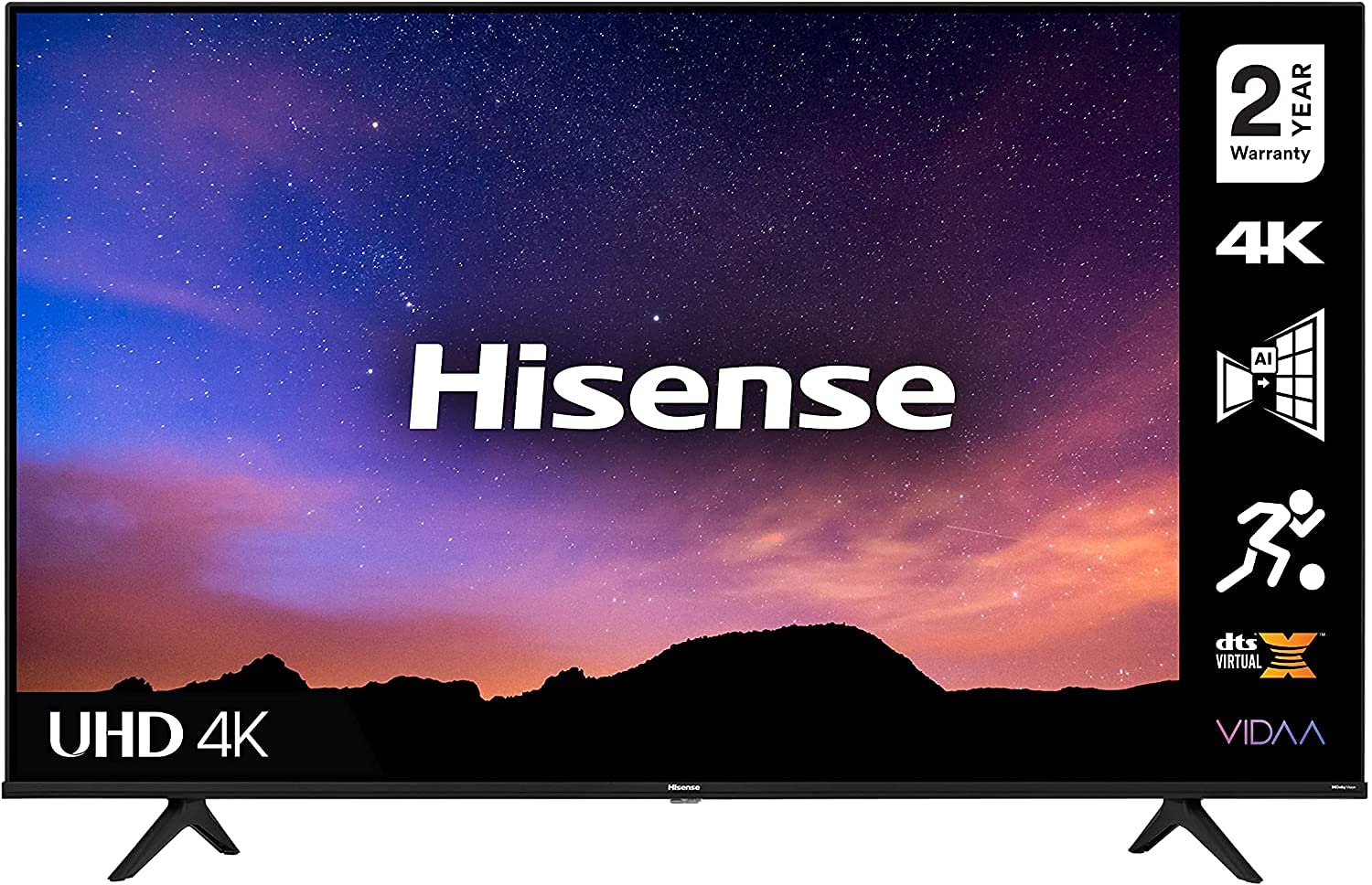 تلویزیون هایسنس 65 اینچ 4K UHD هوشمند، با Dolby Vision HDR، DTS Virtual X، YouTube، Netflix، Freeview Play و Alexa Built-in، بلوتوث و وای فای مدل سیاه 65A61GTUK - 1 سال گارانتی کامل. 65 اینچ هوشمند