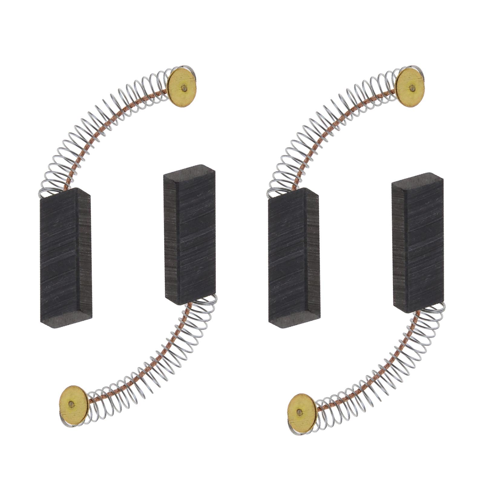 2 جفت تسمه کربن موتور 6x11x30 میلی‌متر برای دستگاه‌های آچار زاویه، چکش چرخشی، اره دایره‌ای، دستگاه‌های حفر الکتریکی قطعات جایگزین و لوازم جانبی قطعات ابزار برقی مشکی و رنگ طلایی