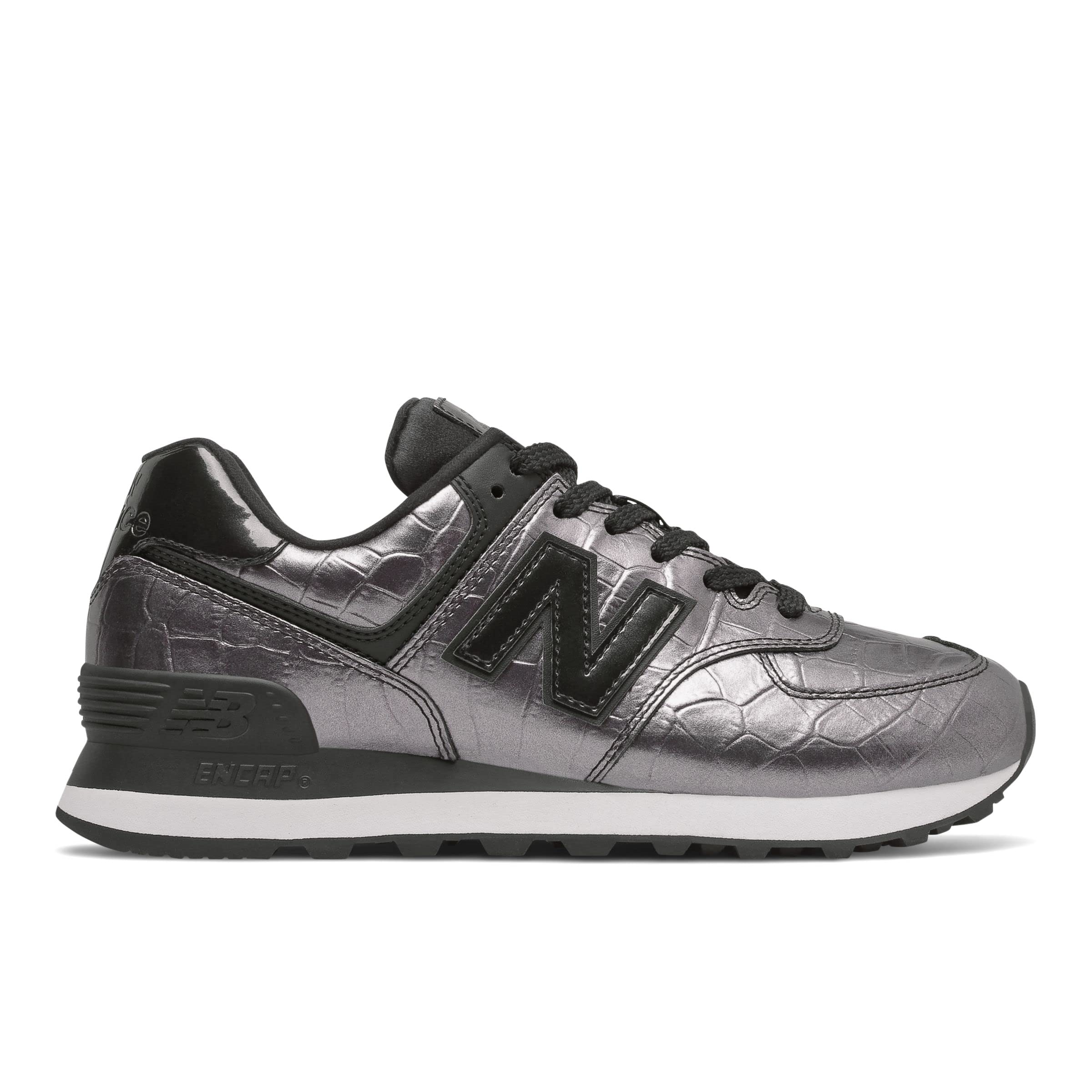 New Balance 574 لوکاپ زنانه سنیکرهای پایین‌تر 39 اوروپا سیاه / سیاه