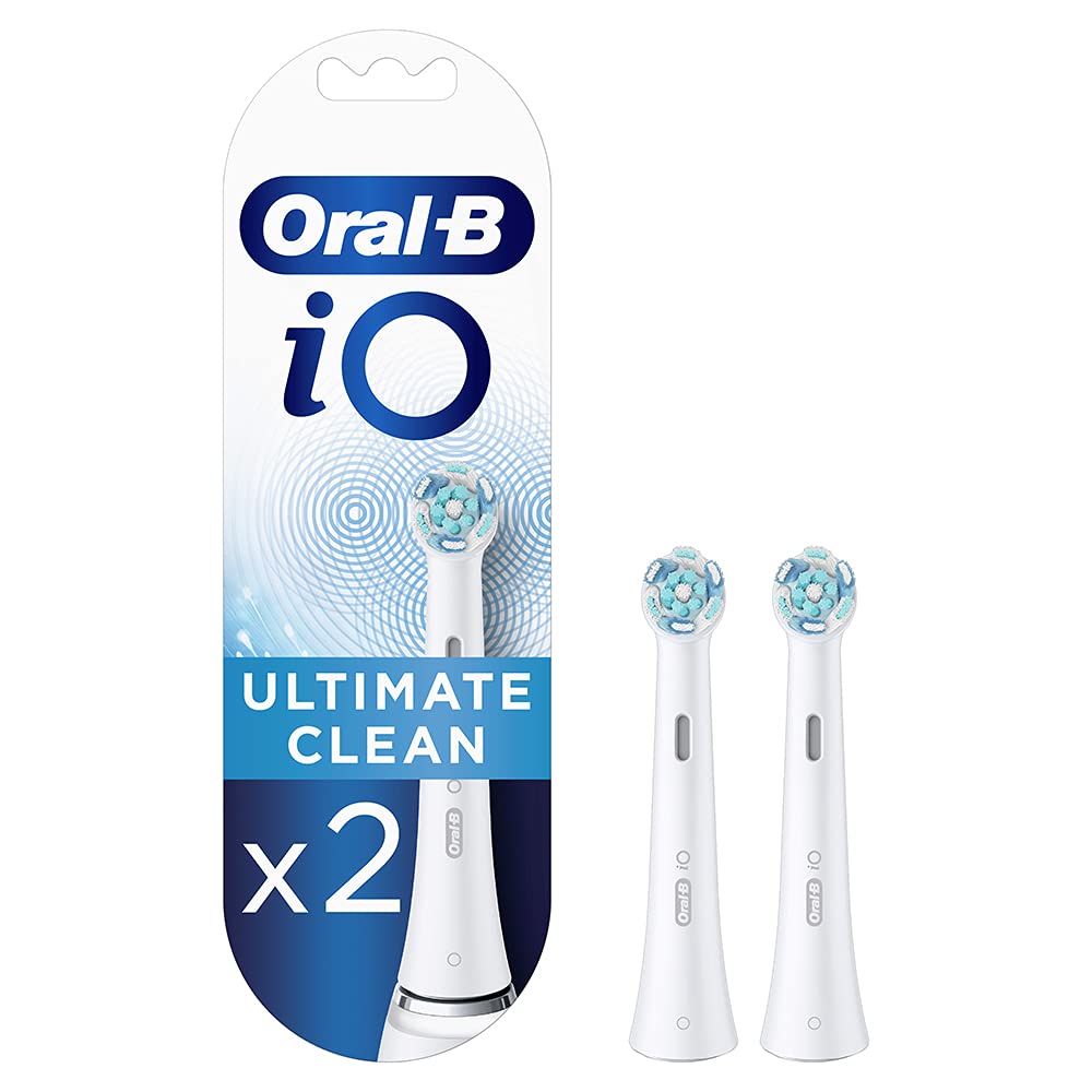 سربازک‌های مسواک‌مکن Oral-B Io Rb Cw-2 Ultimate Clean برای مسواک‌های الکتریکی قابل شارژ تعویضی، سفید، بسته 2 عددی 2 عدد سربازک Cw-2 Ultimate Clean سفید