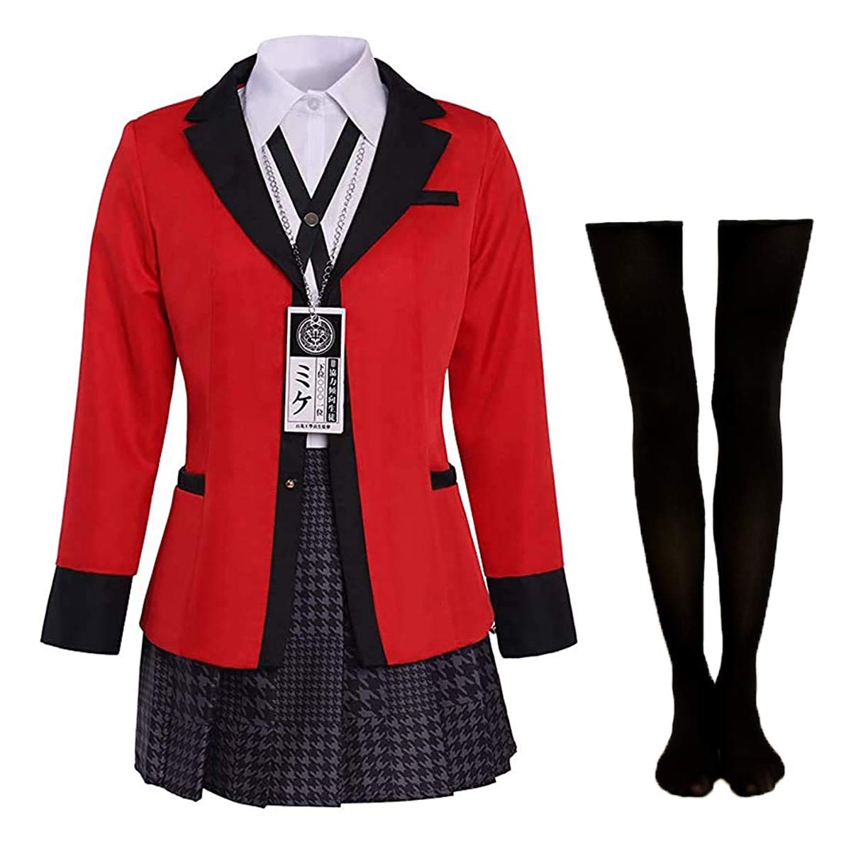 لباس مدرسه Rickem Anime Halloween Cosplay Yumeko لباس Runa Cosplay لباس کامل برای زنان L Yumeko مجموعه کامل