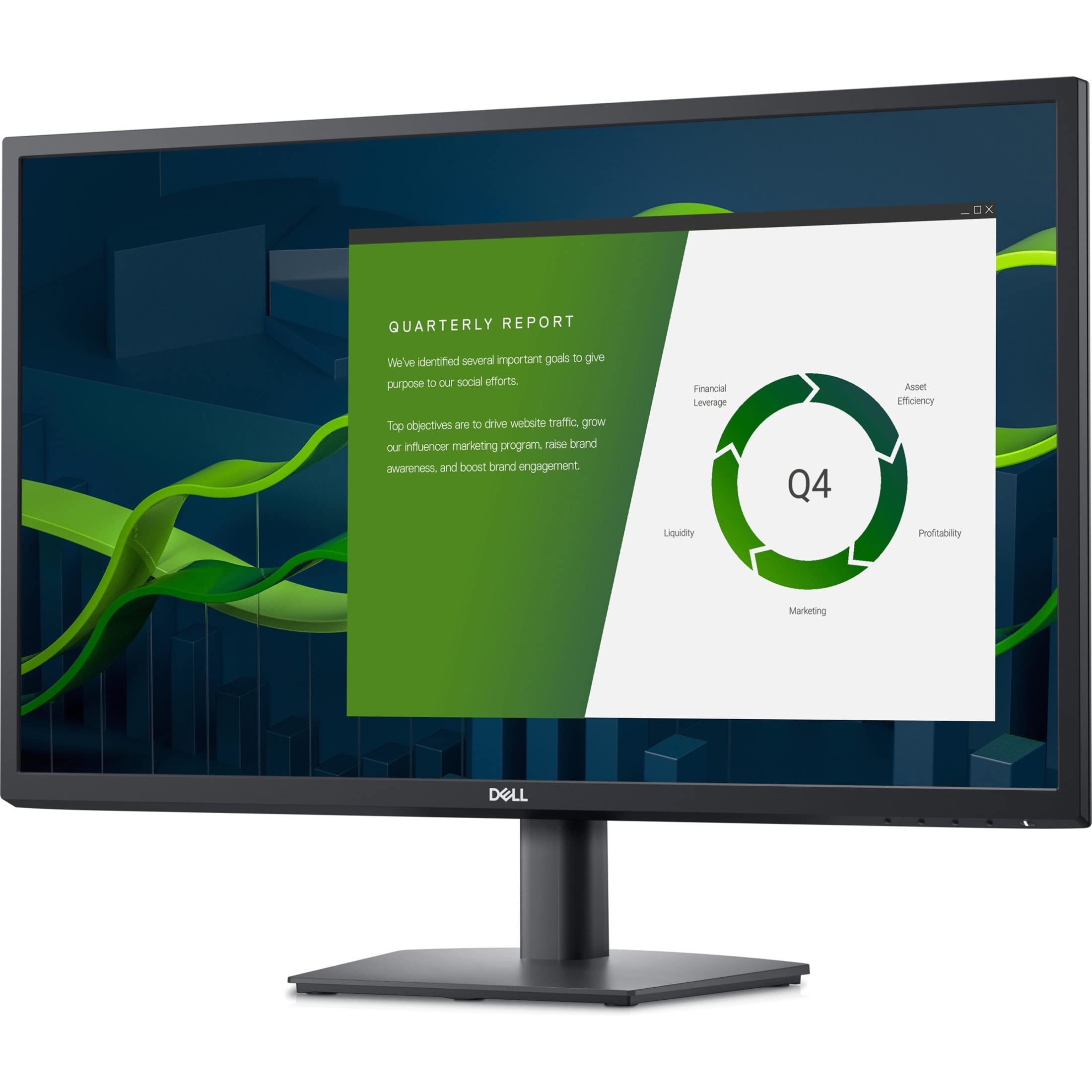 مانیتور LED LCD دل مدل E2722H - سیاه - 27 اینچ
