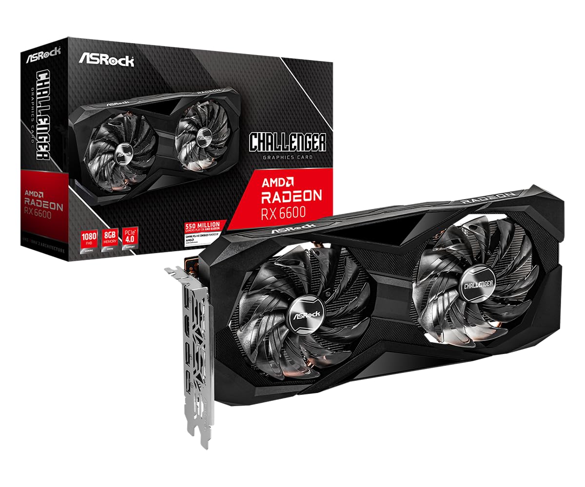 ایس‌راک Radeon RX6600 CLD Challenger D 8 گیگابایت GDDR6