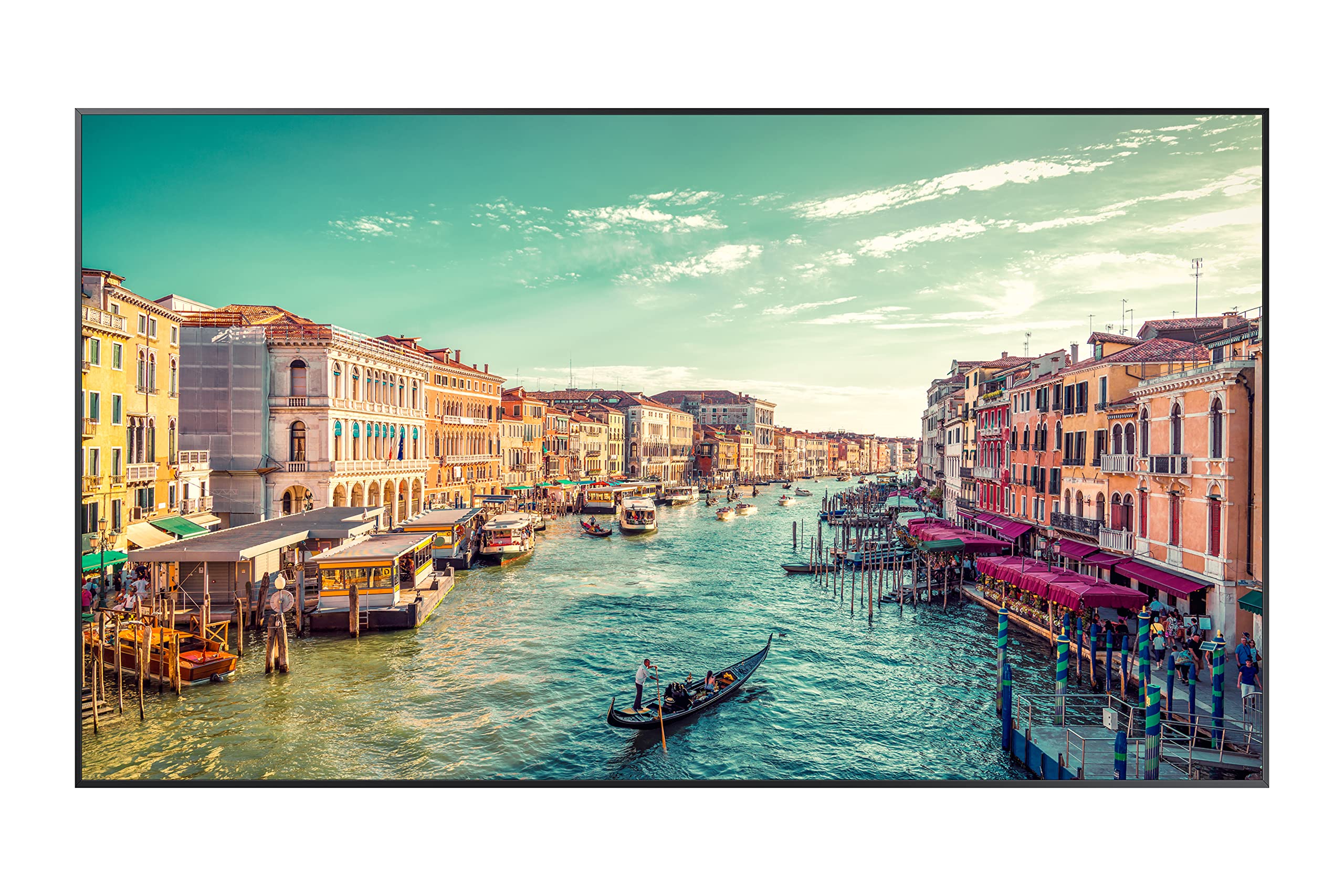 صفحه نمایش تجاری Samsung Business QMR-A 65 اینچ 4K UHD 3840x2160 24/7 با دیسپلی LED برای کسب و کار، پورت HDMI، Wi-Fi، بلوتوث، گارانتی 3 ساله، روشنایی 500 نیت (مدل LH65QMRABGCXGO)