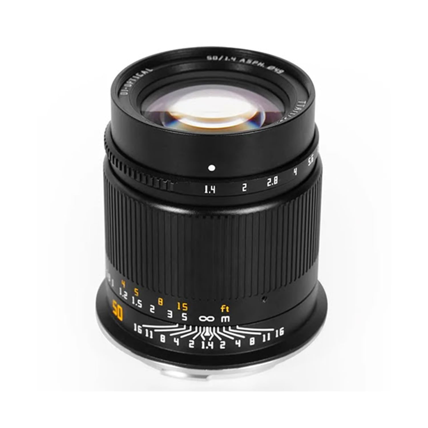 عدسه TTArtisan 50 میلیمتر F1.4 با بدنه فلزی قابل استفاده با نصب سونی - رنگ مشکی 50 میلیمتر F1.4 سیاه