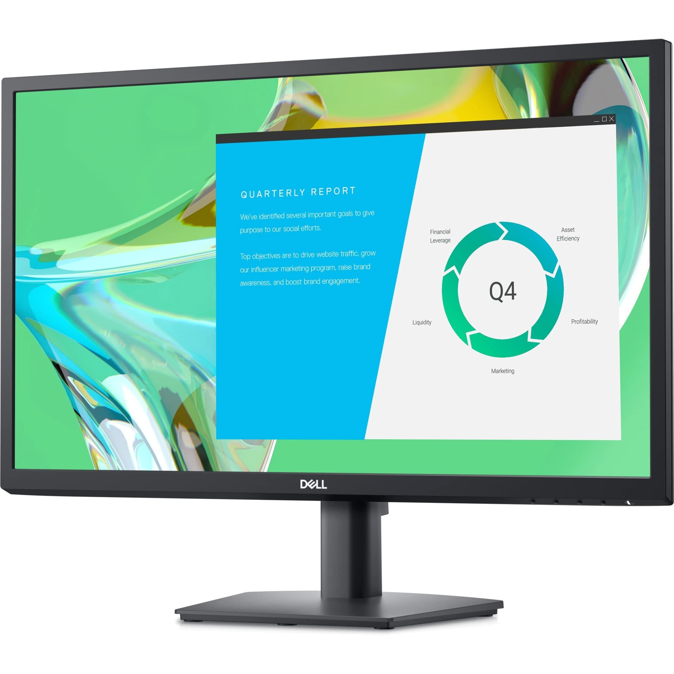مانیتور Dell E2422HN 23.8 اینچ LED LCD - 16:9 - سیاه