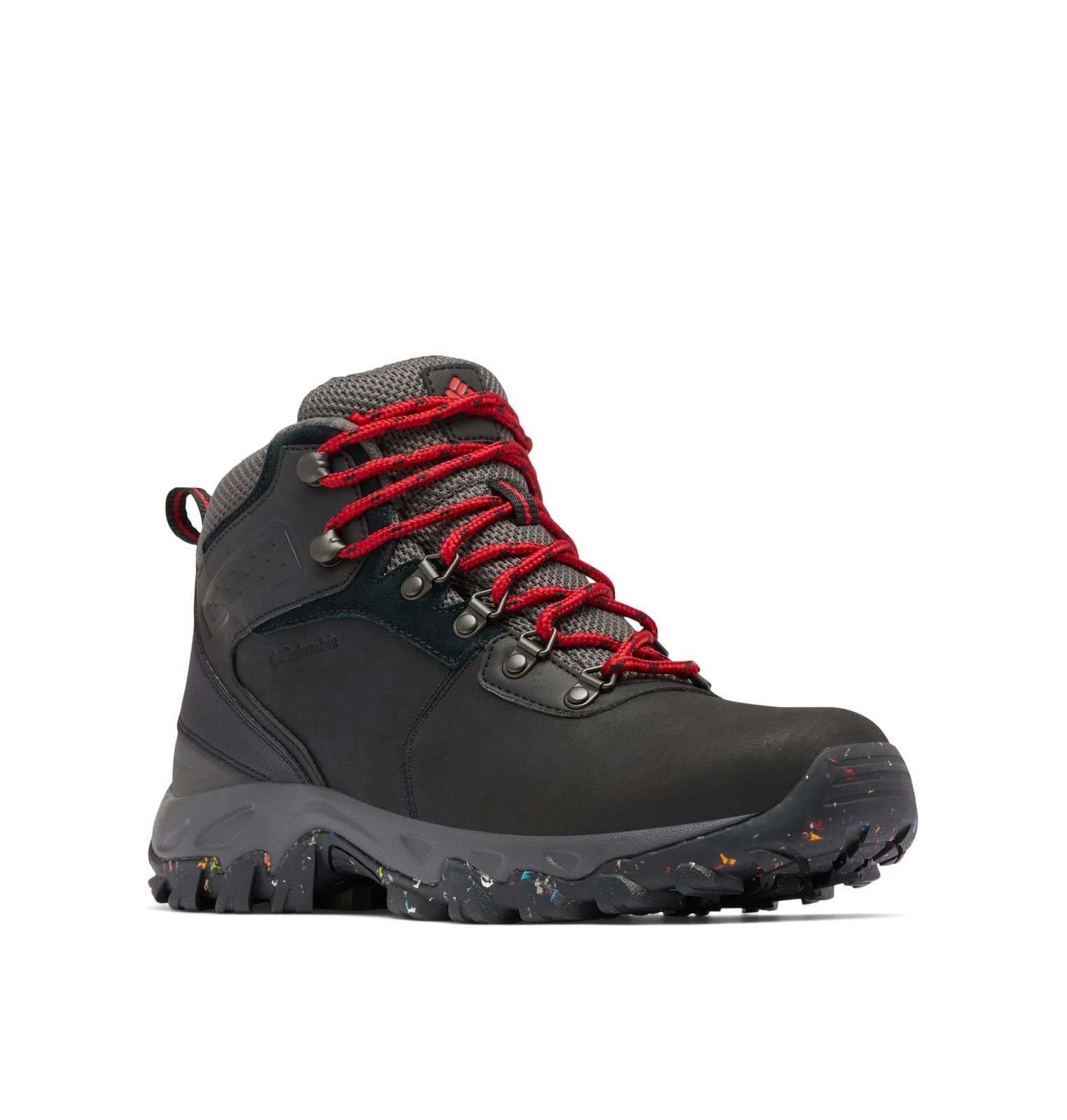 کفش پیاده‌روی مردانه Columbia Newton Ridge Plus Ii ضدآب با فناوری Omni Heat - سایز 45 اروپایی - رنگ مشکی/قرمز کوهستانی