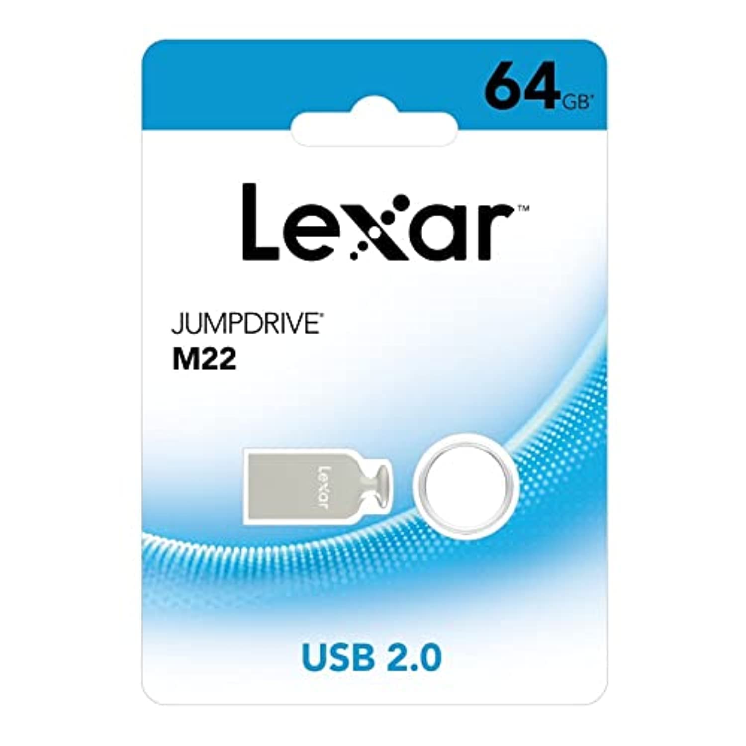 فلش درایو 64GB یو اس بی 2.0 لکسار M22، نقره ای