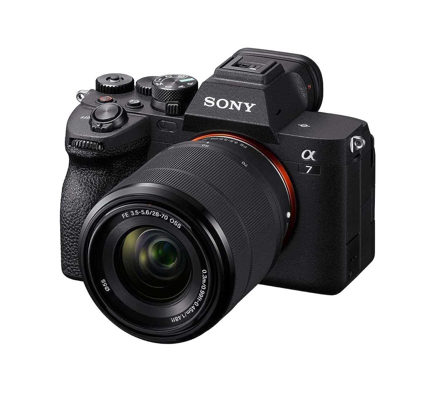 دوربین بدون آینه فول فریم Sony Alpha 7 IV، با سنسور تصویر Exmor R CMOS با نوردهی عقب و 33 مگاپیکسل، ILCE-7M4K، به همراه لنز زوم 28-70 میلیمتر، نسخه UAE